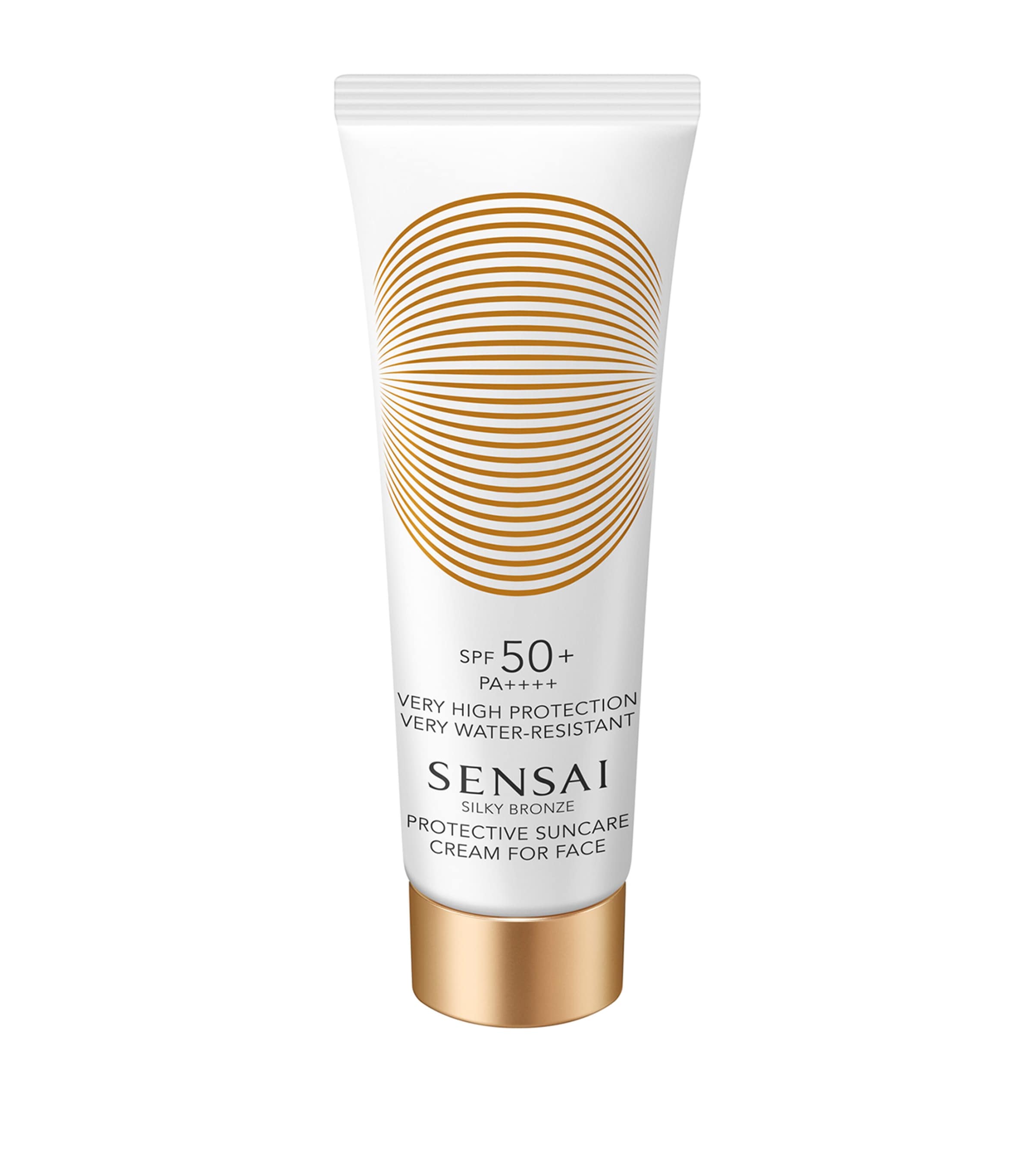 Sensai Silky Bronze Protective Suncare Cream For Face Spf50+ In White