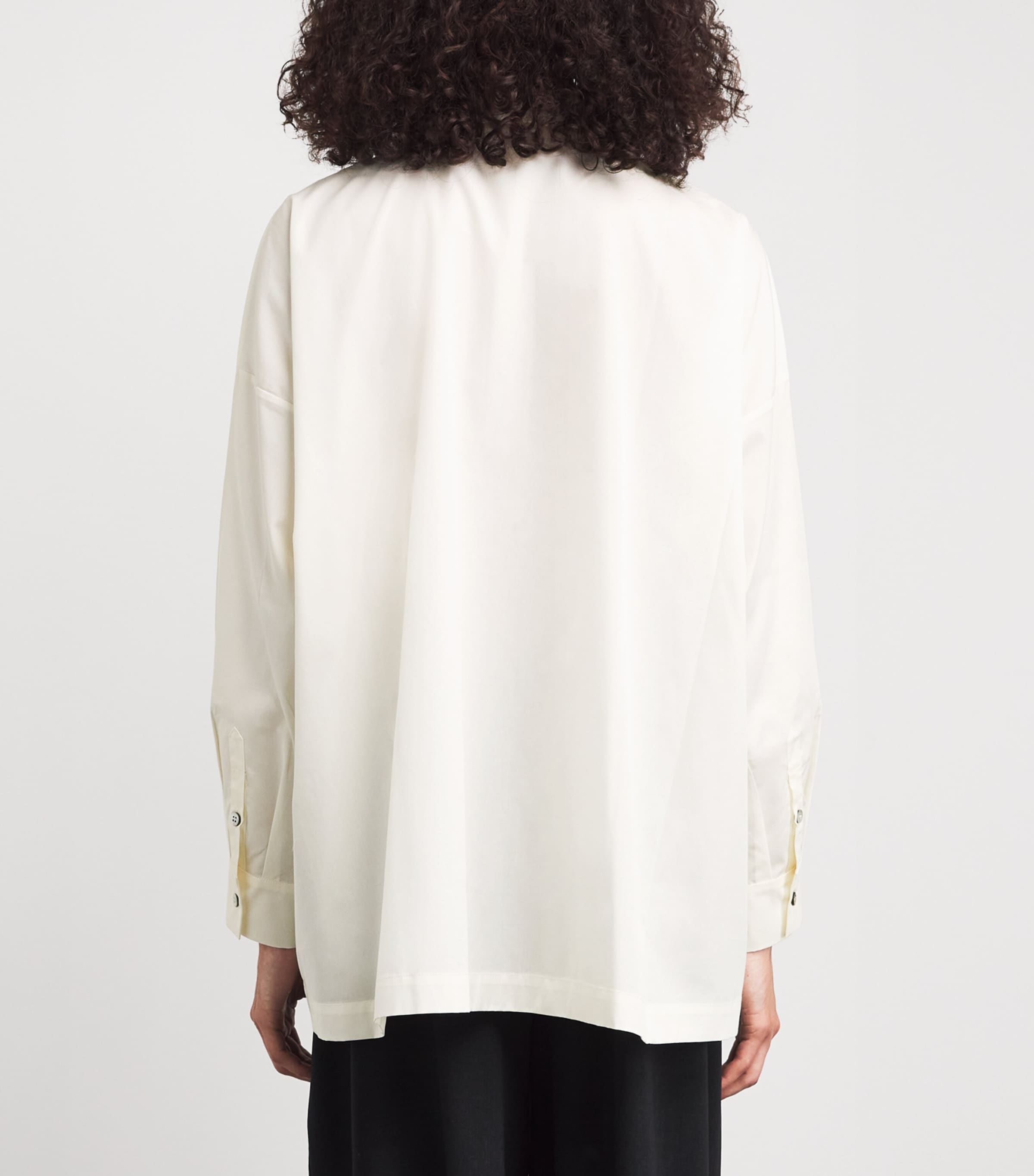 Cotton Side-Seam Shirt IVORY Image 4