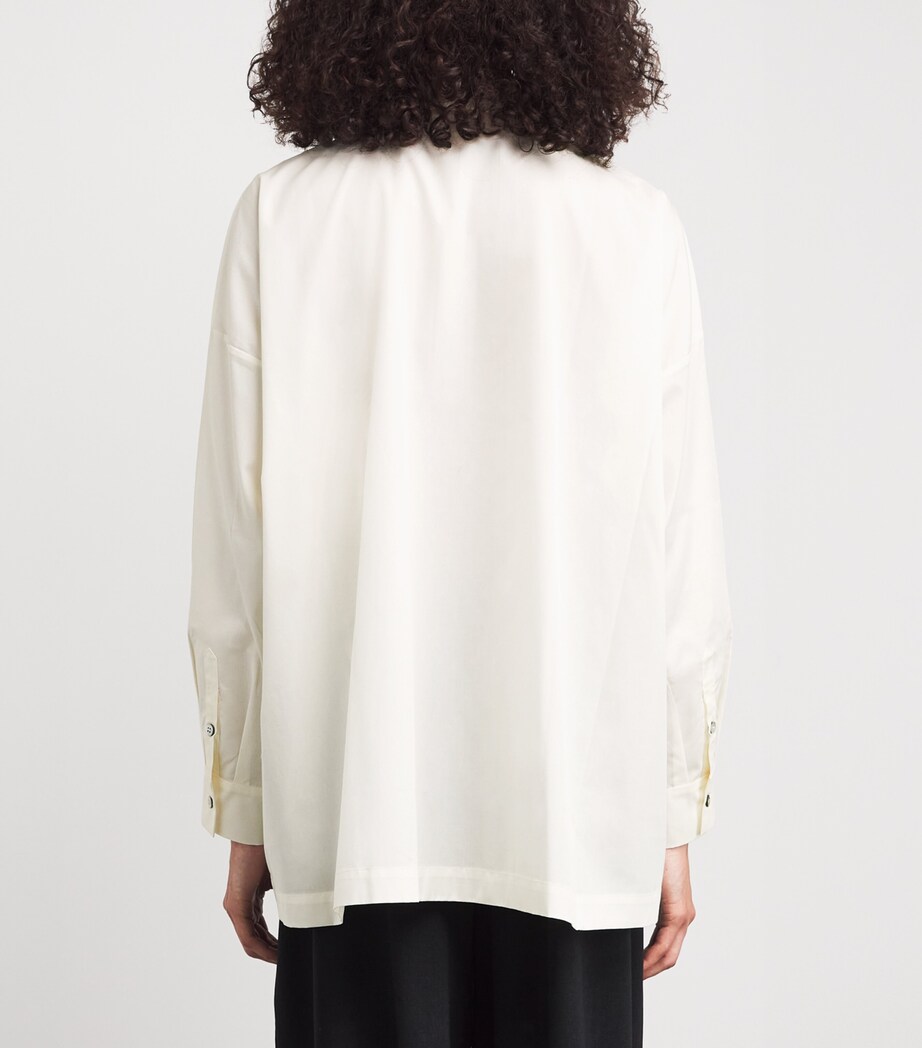 Cotton Side-Seam Shirt IVORY Image 4