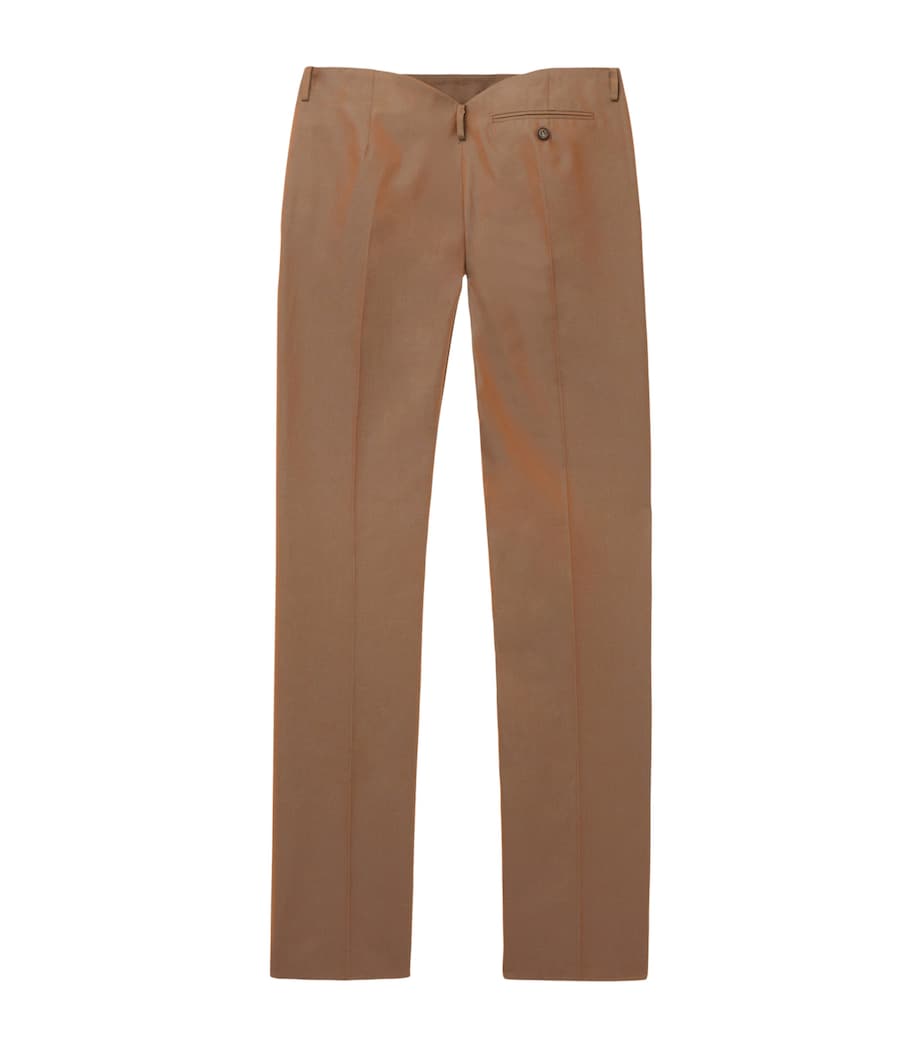 McQueen Womens Iridescent Bumster Trousers Image 4