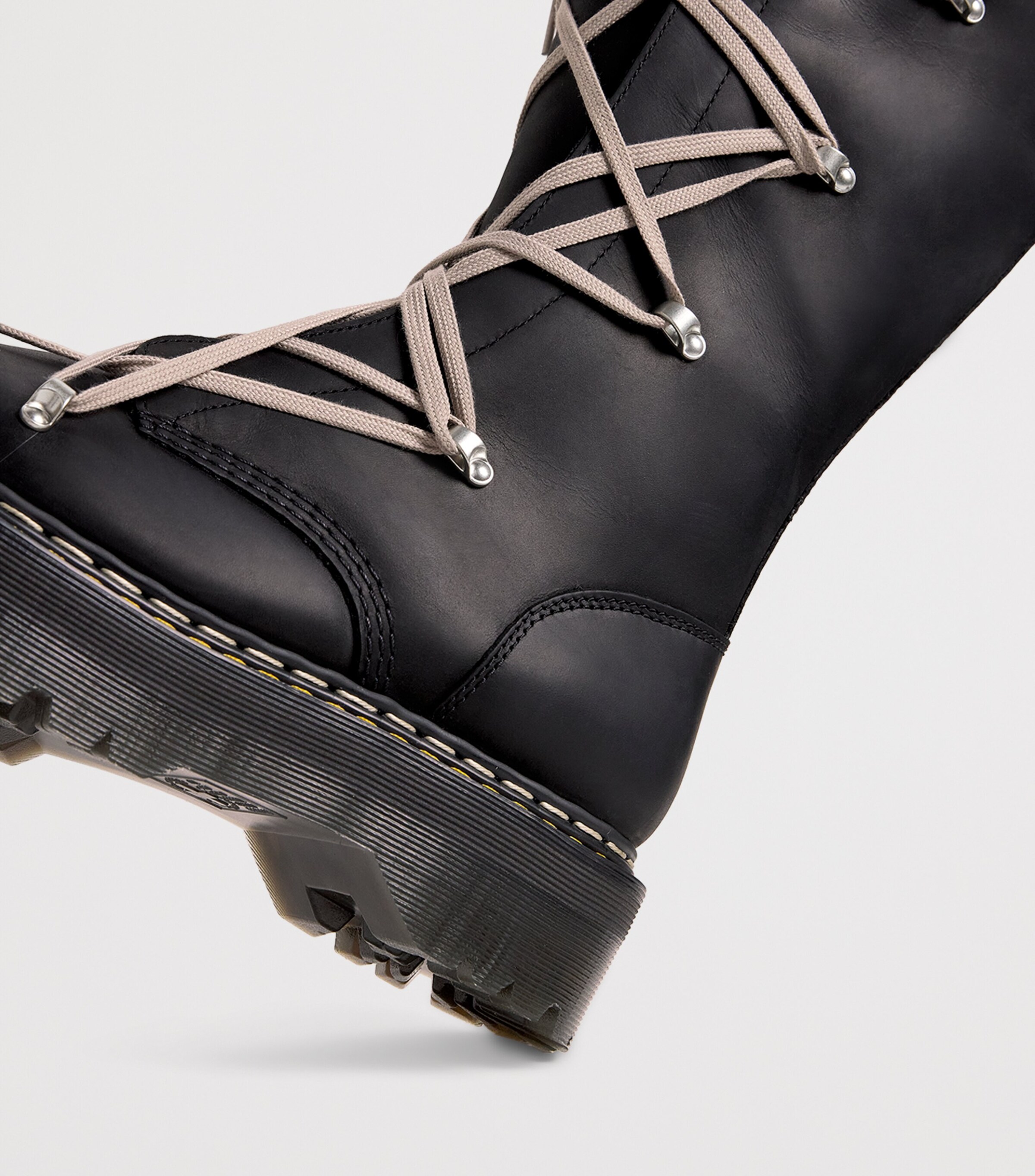 Rick Owens Rick Owens x Dr. Martens Leather Pentacle Boots Black Image 7