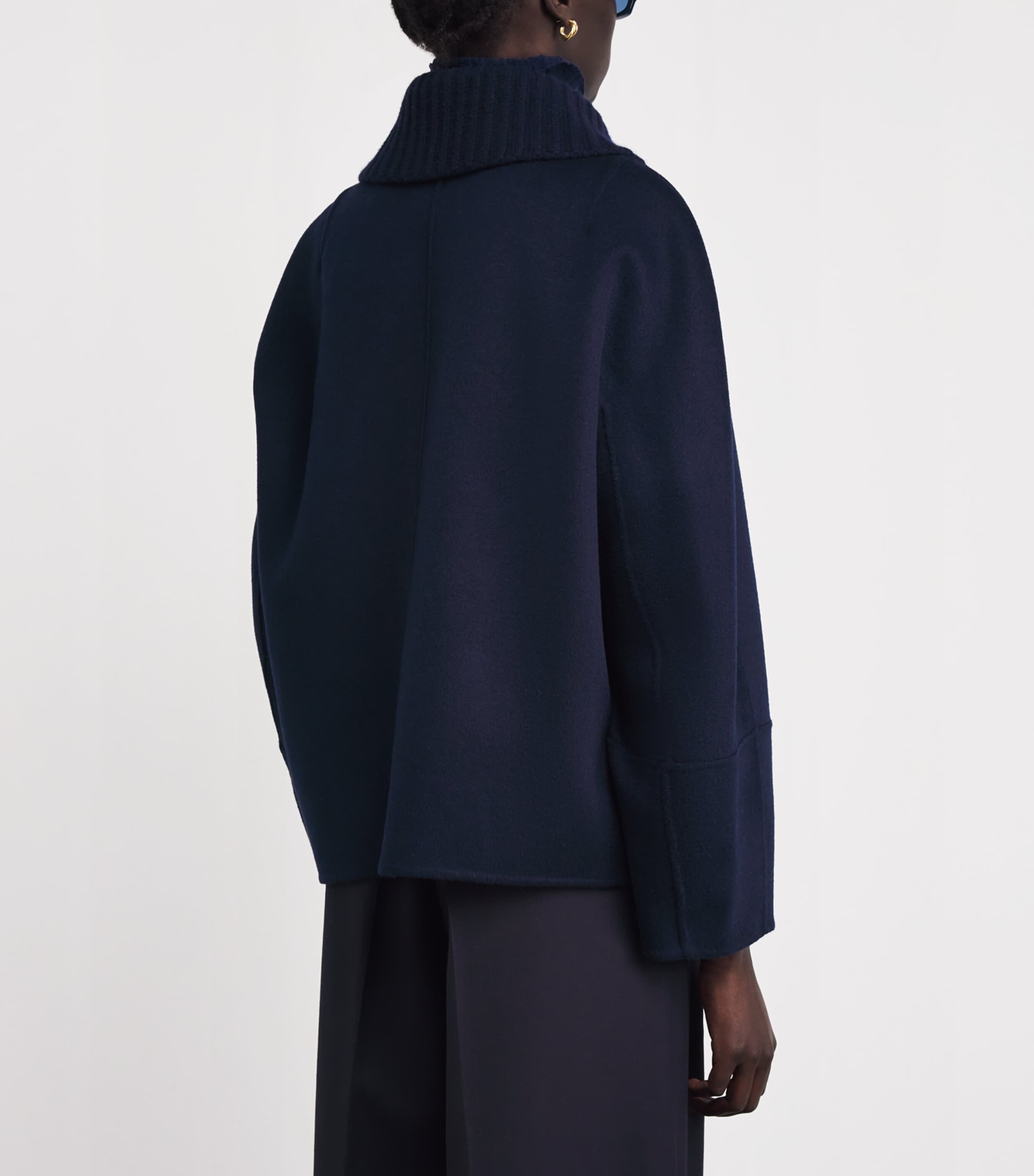 Joseph Womens Wool-Cashmere Cooksey Jacket Indigo Image 4