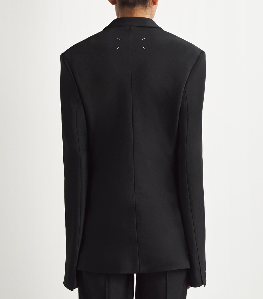 Maison Margiela Womens Satin Blazer and Tailored Trousers Set Image 4