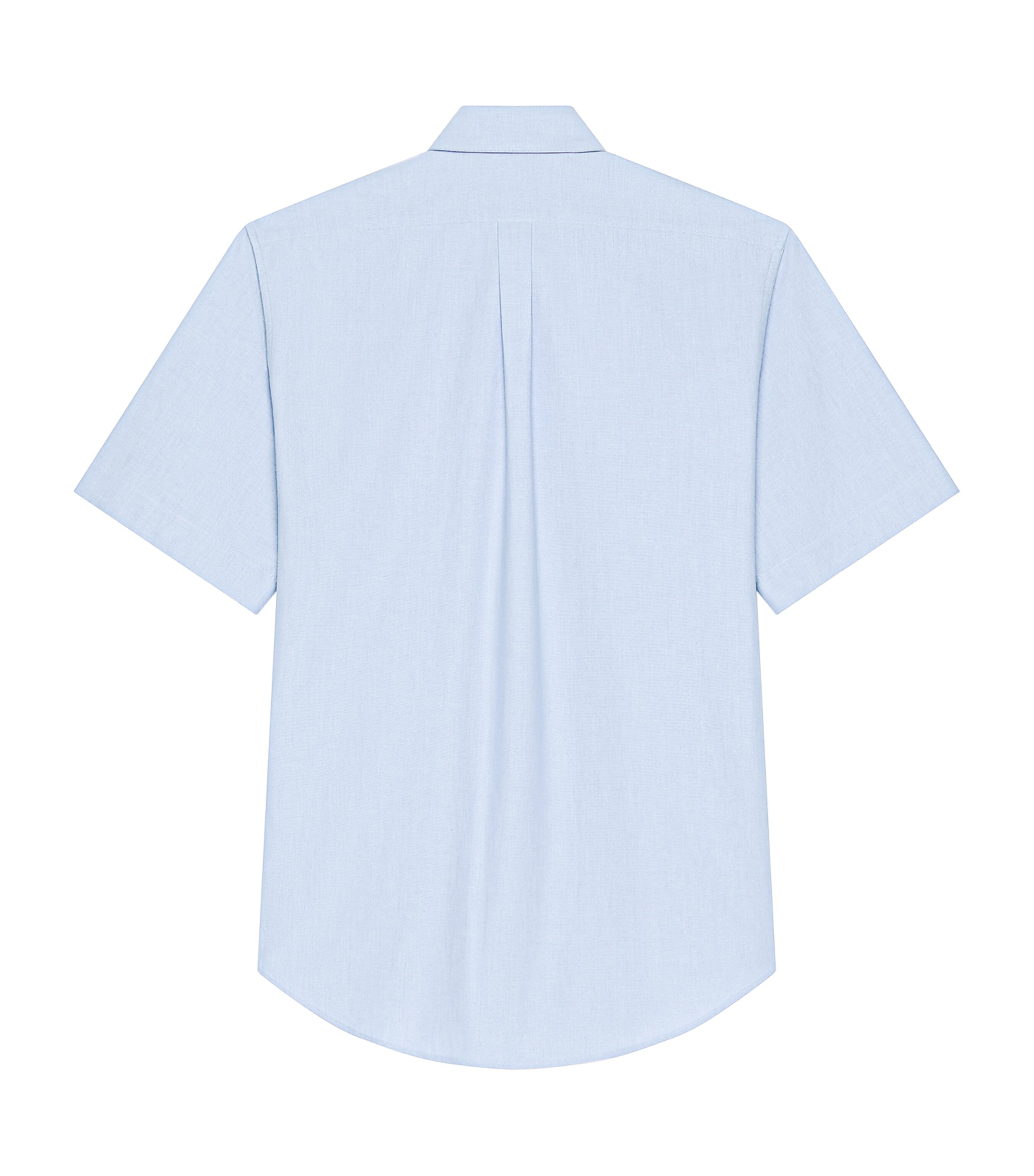 Cotton Logo Embroidery Short-Sleeve Shirt BABY BLUE Image 2