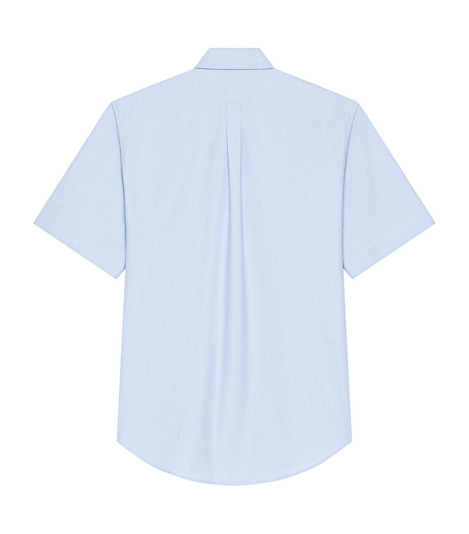 Cotton Logo Embroidery Short-Sleeve Shirt BABY BLUE Image 2