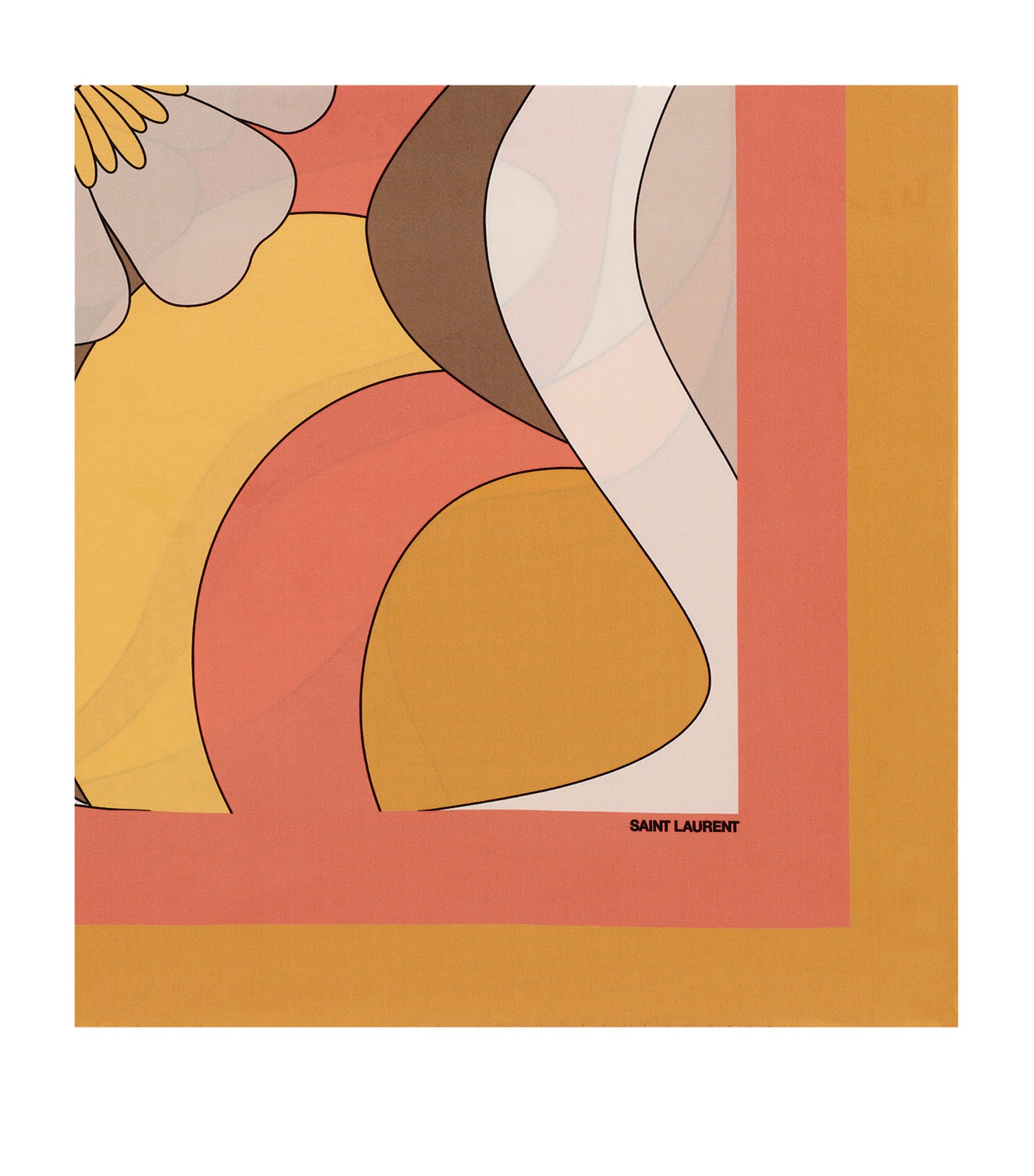 Silk Patterned Square Scarf 7688 Image 2