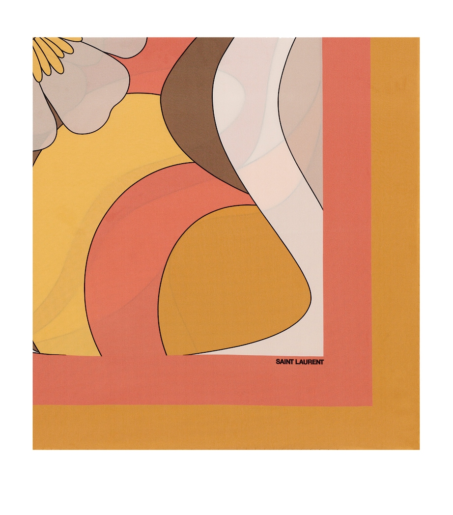 Silk Patterned Square Scarf 7688 Image 2