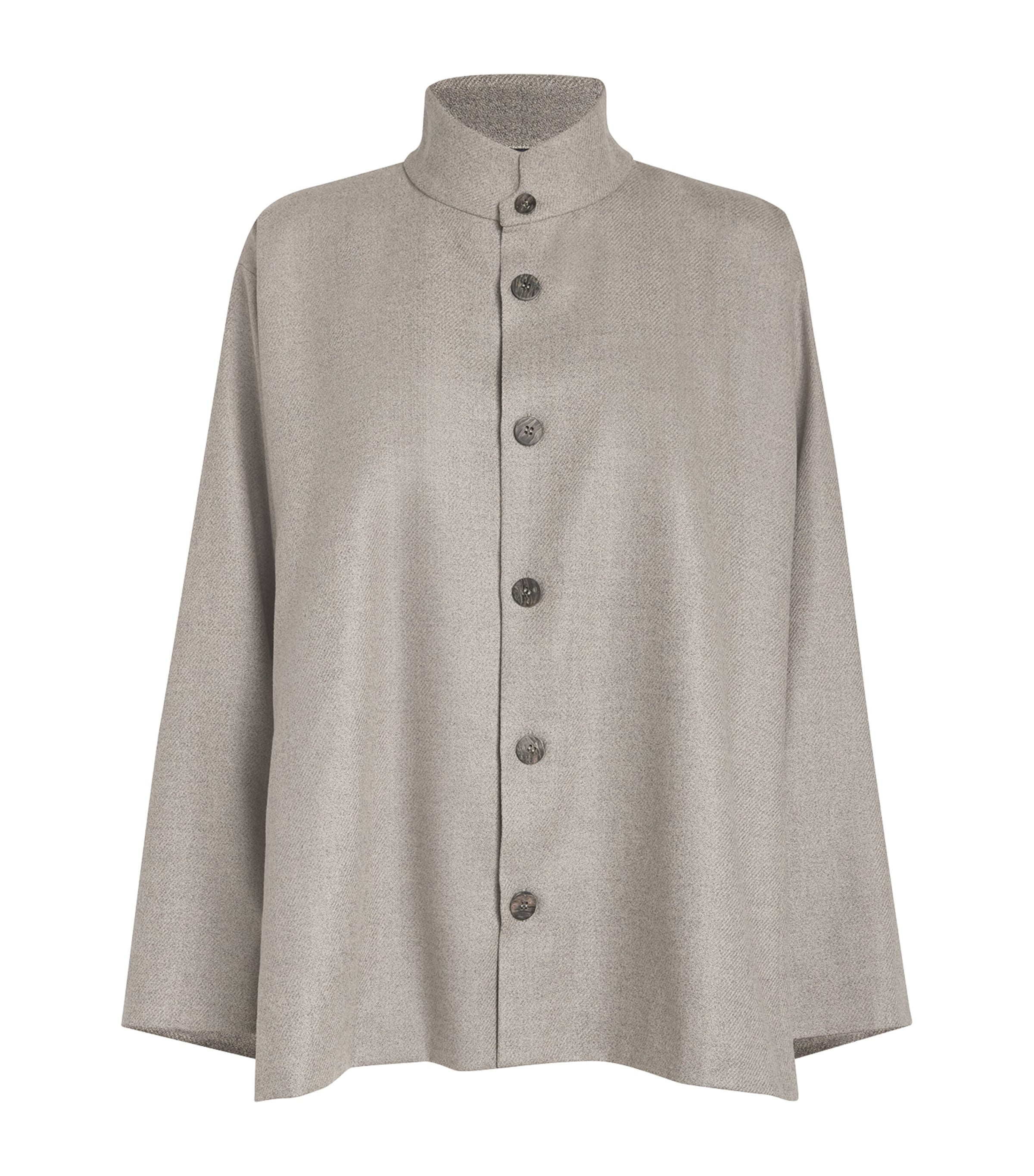 ESKANDAR VIRGIN WOOL CAUCASUS JACKET WITH NOTCHED COLLAR