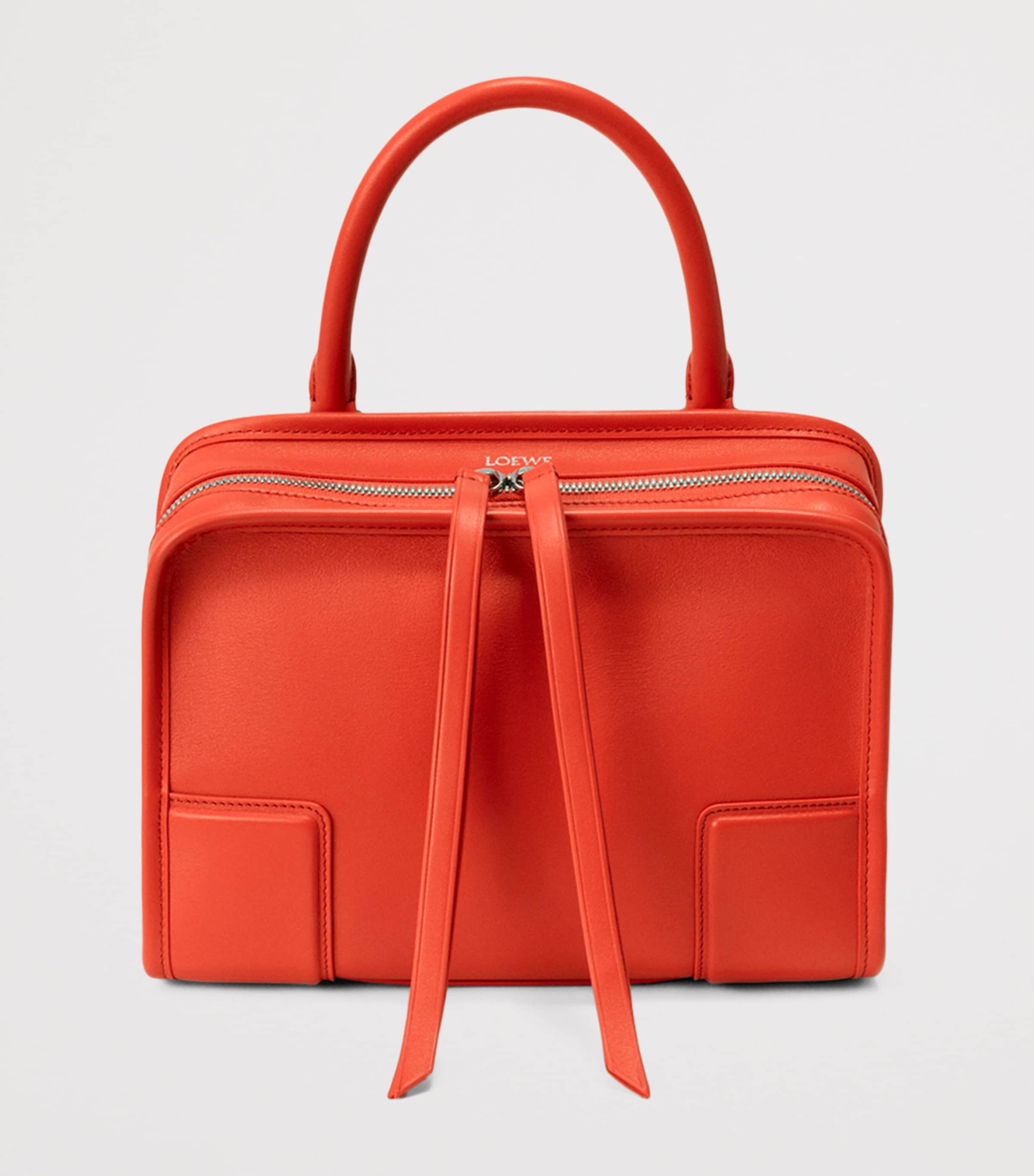 LOEWE Small Leather Amazona 180 Top-Handle Bag Sunrise Orange Image 9