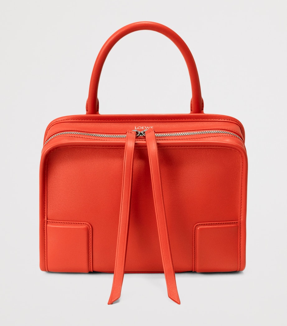 LOEWE Small Leather Amazona 180 Top-Handle Bag Sunrise Orange Image 9