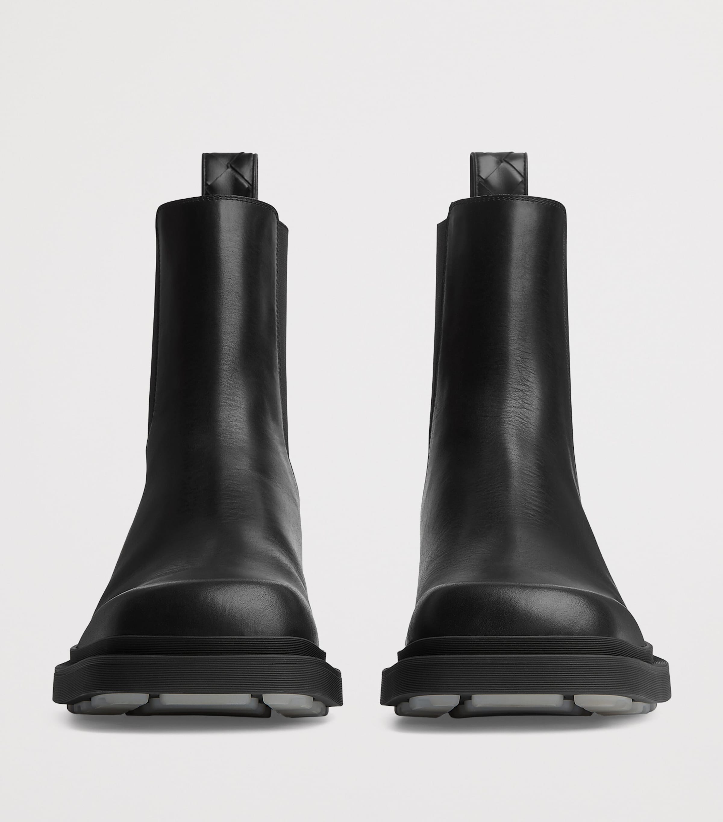 Leather Intrecciato-Detail Ben Chelsea Boots 1000 Image 3