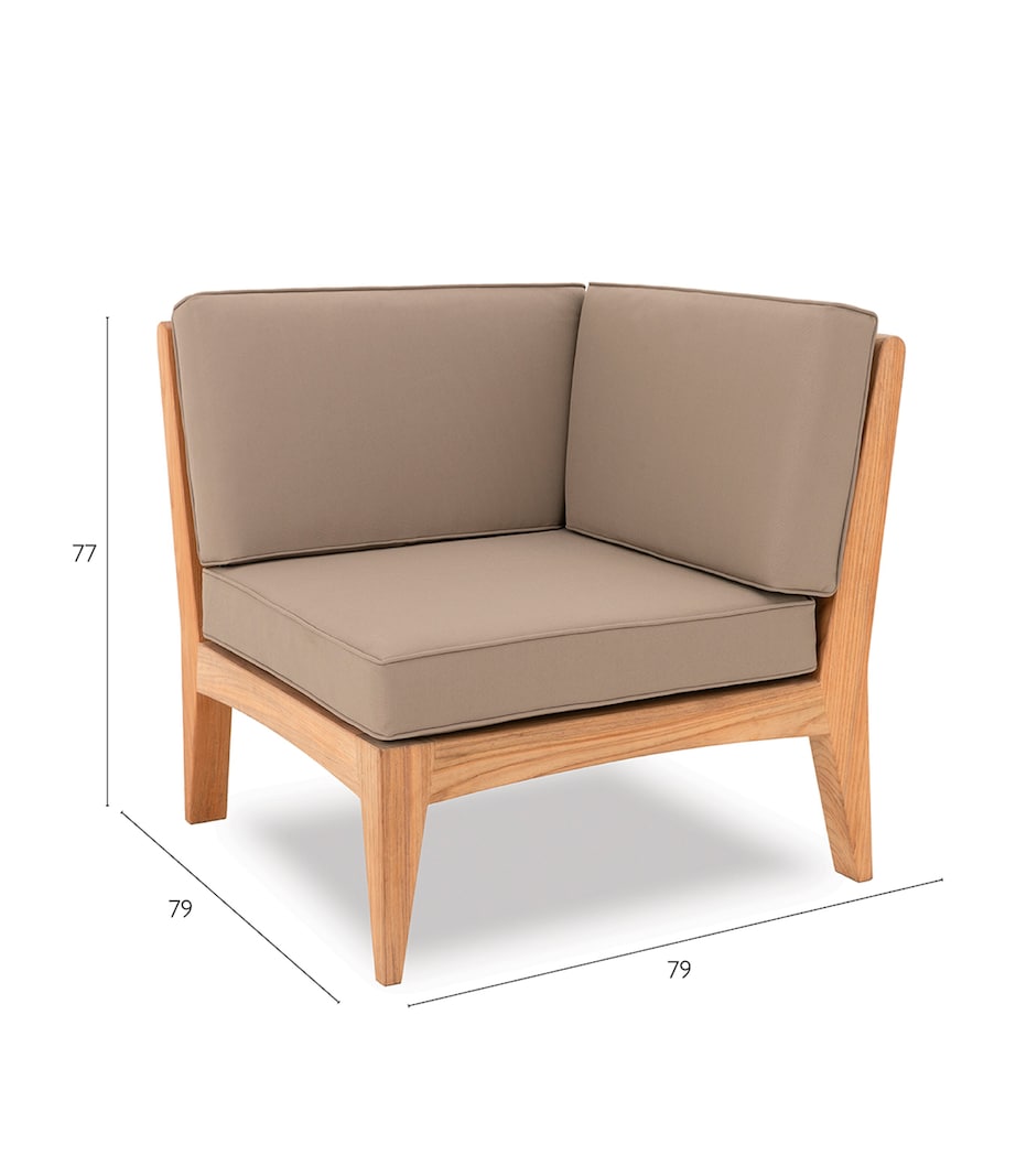 Cove Modular Outdoor Corner Lounge Chair TAUPE Image 5