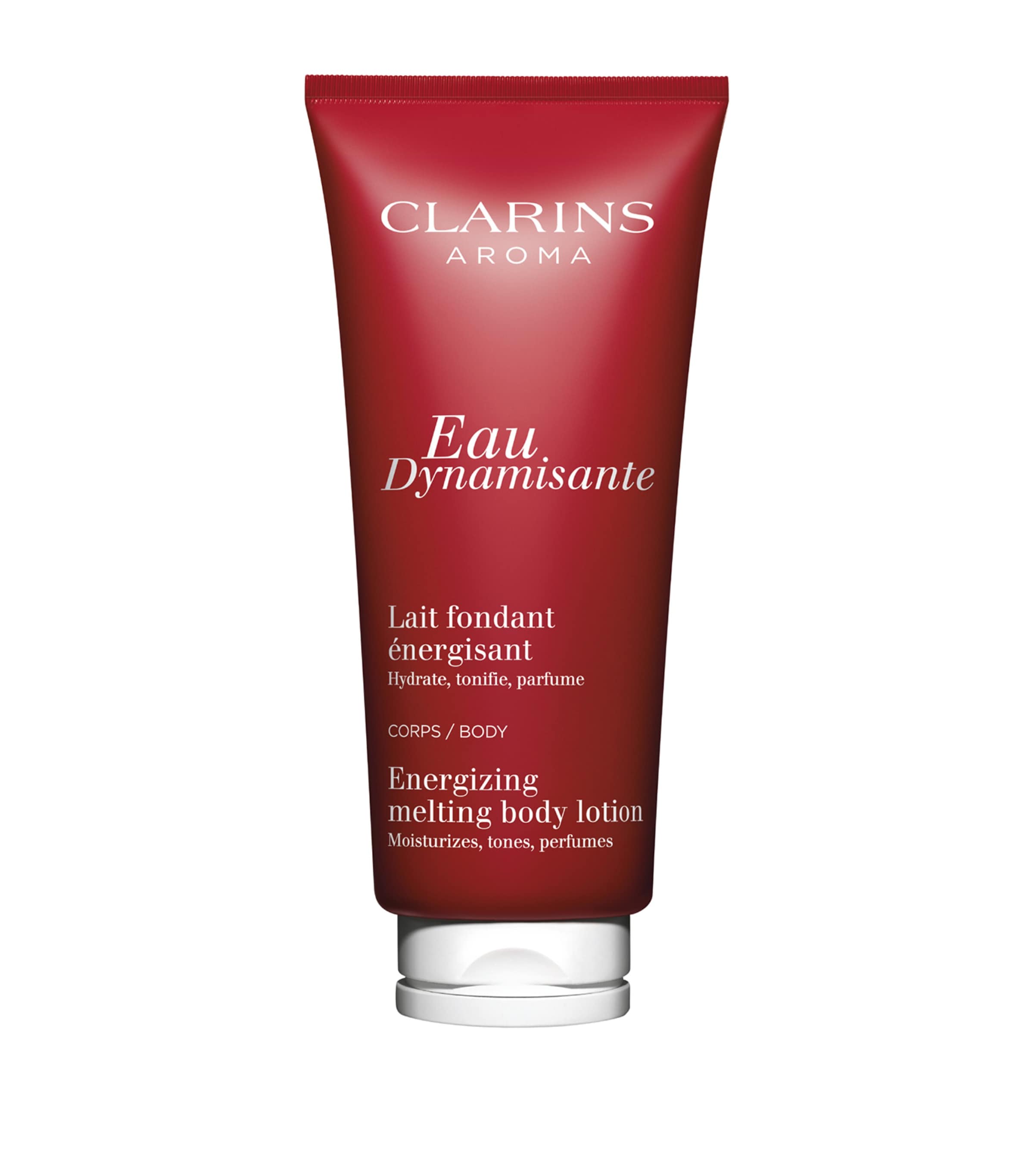 Clarins Eau Dynamisante Energizing Melting Body Lotion In White