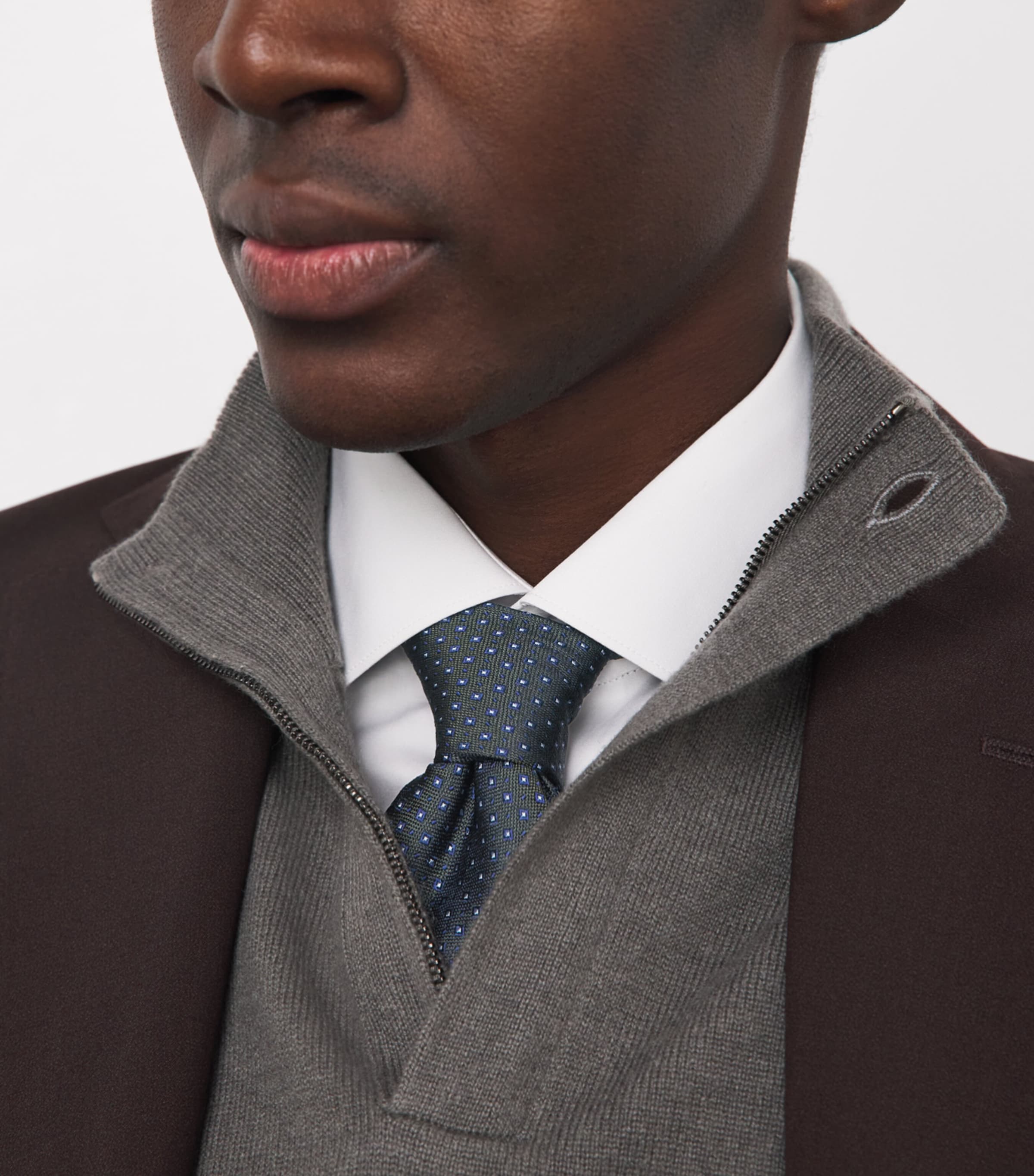 Corneliani Silk Jacquard Tie Green Coloured Image 2