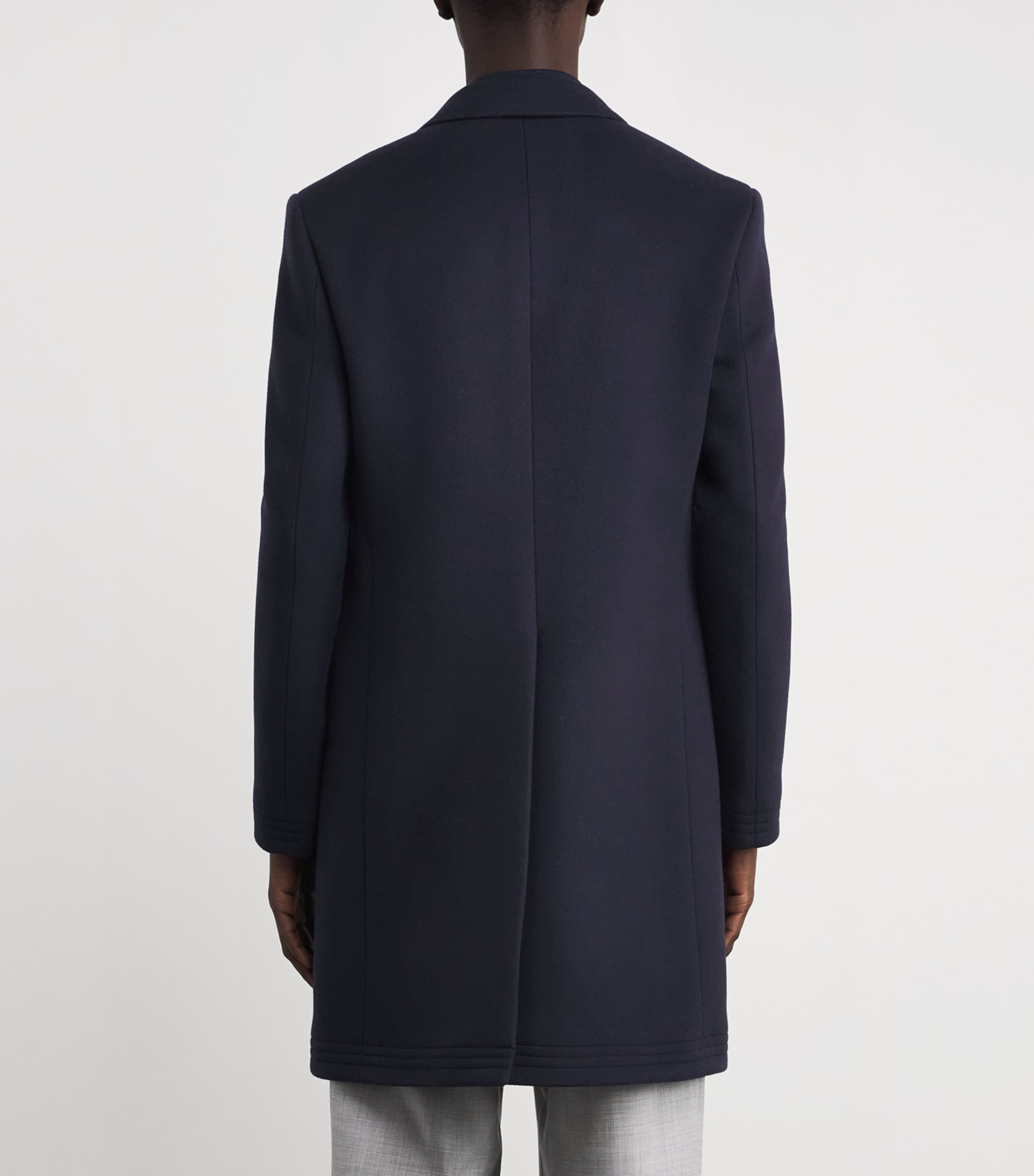 Wool-Blend Kent Overcoat NAVY Image 4