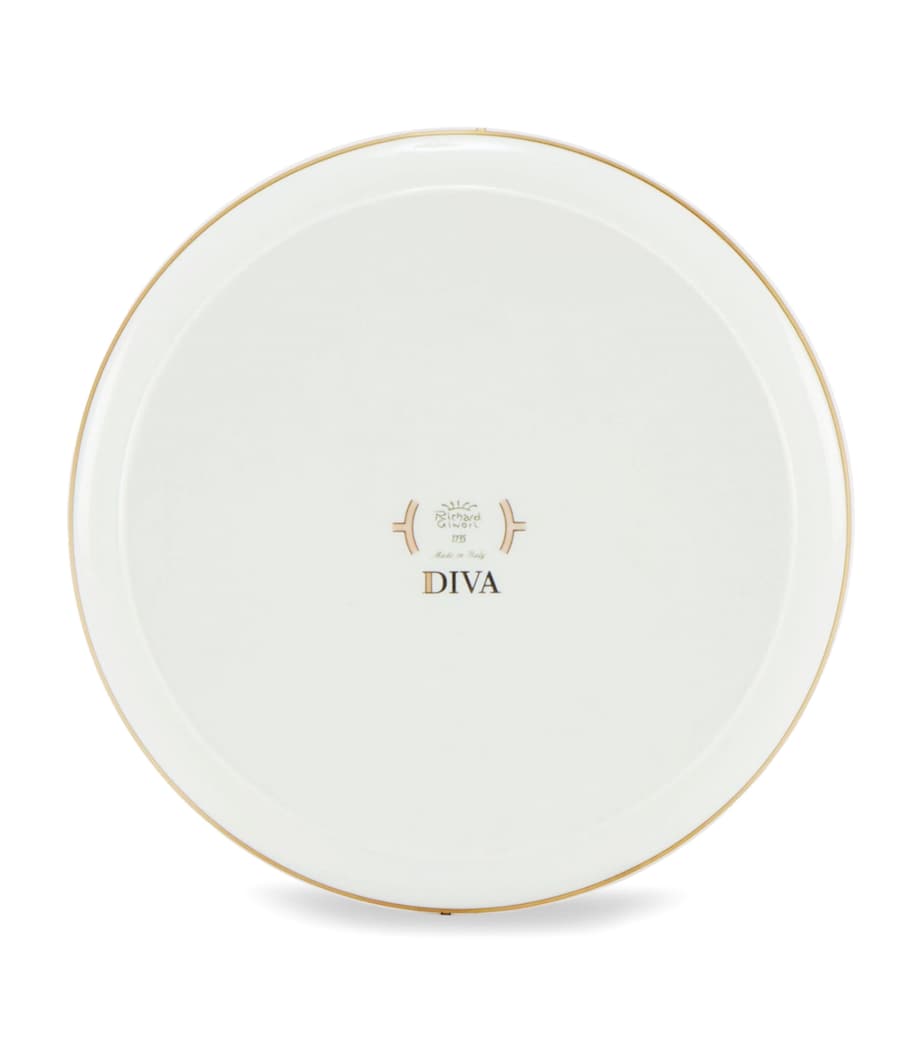 Porcelain Colonna Diva Verde Round Tray (17cm) G00134900 Image 3