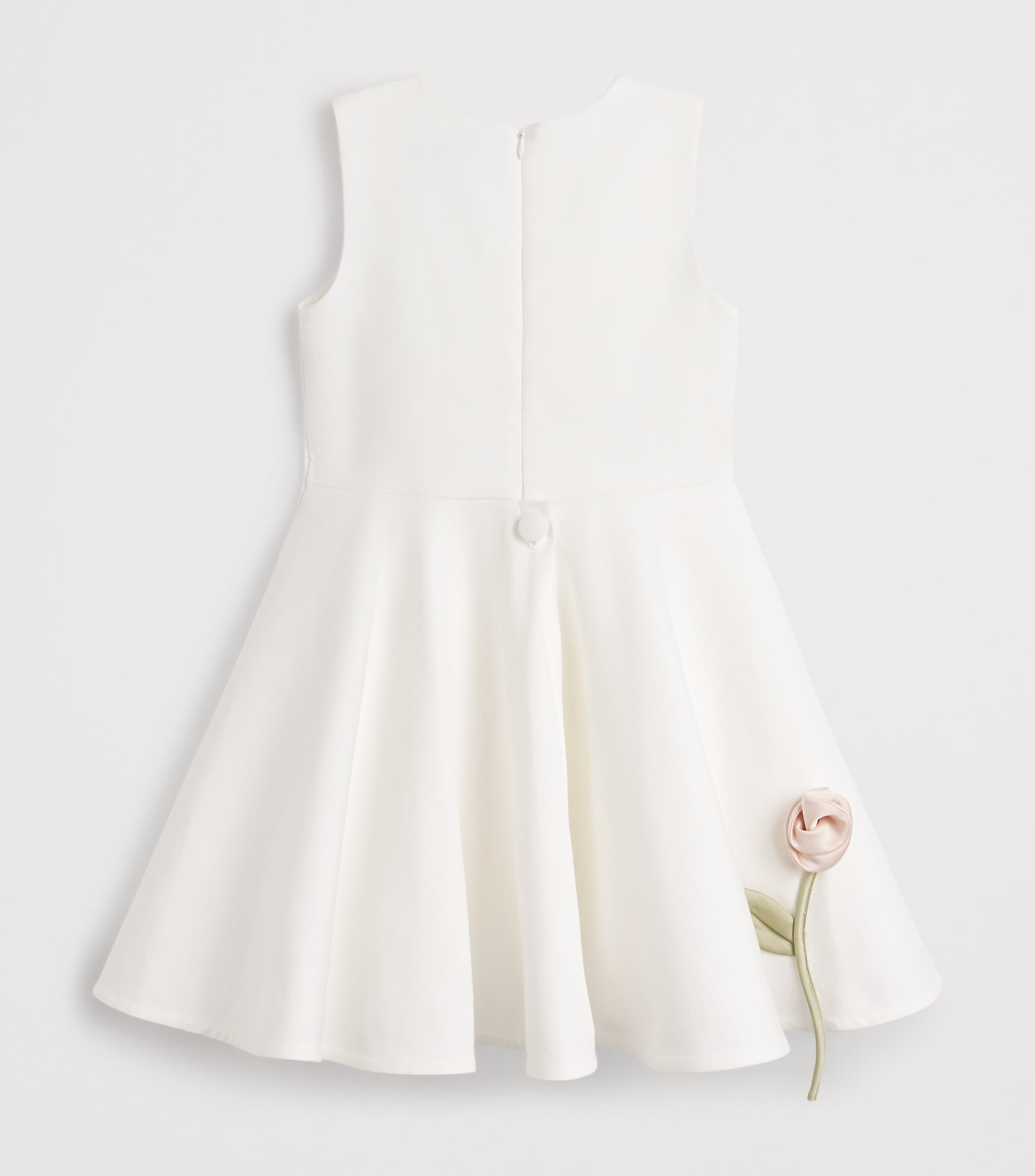 JESSIE AND JAMES Satin Flower Dress (3-8 Years) Image 2