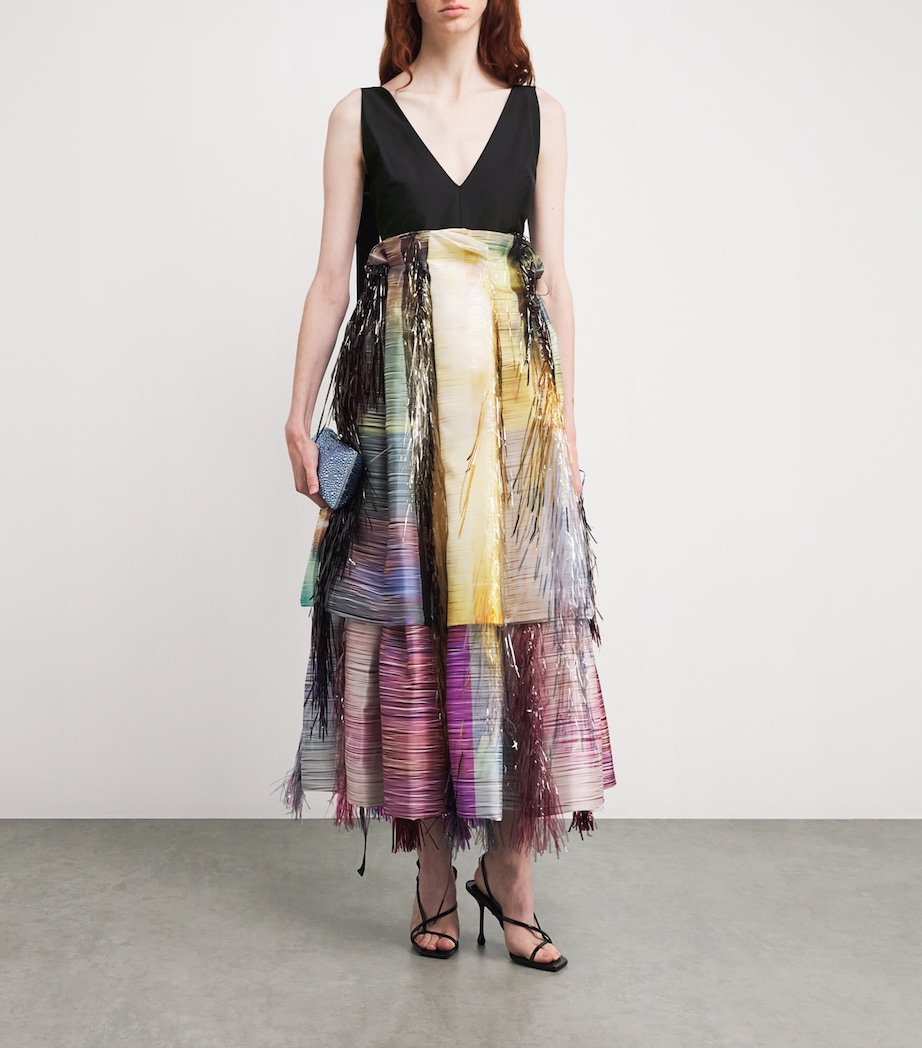 Filcoupé Textured Hanae Maxi Dress PATCHWORK SUNSET Image 2