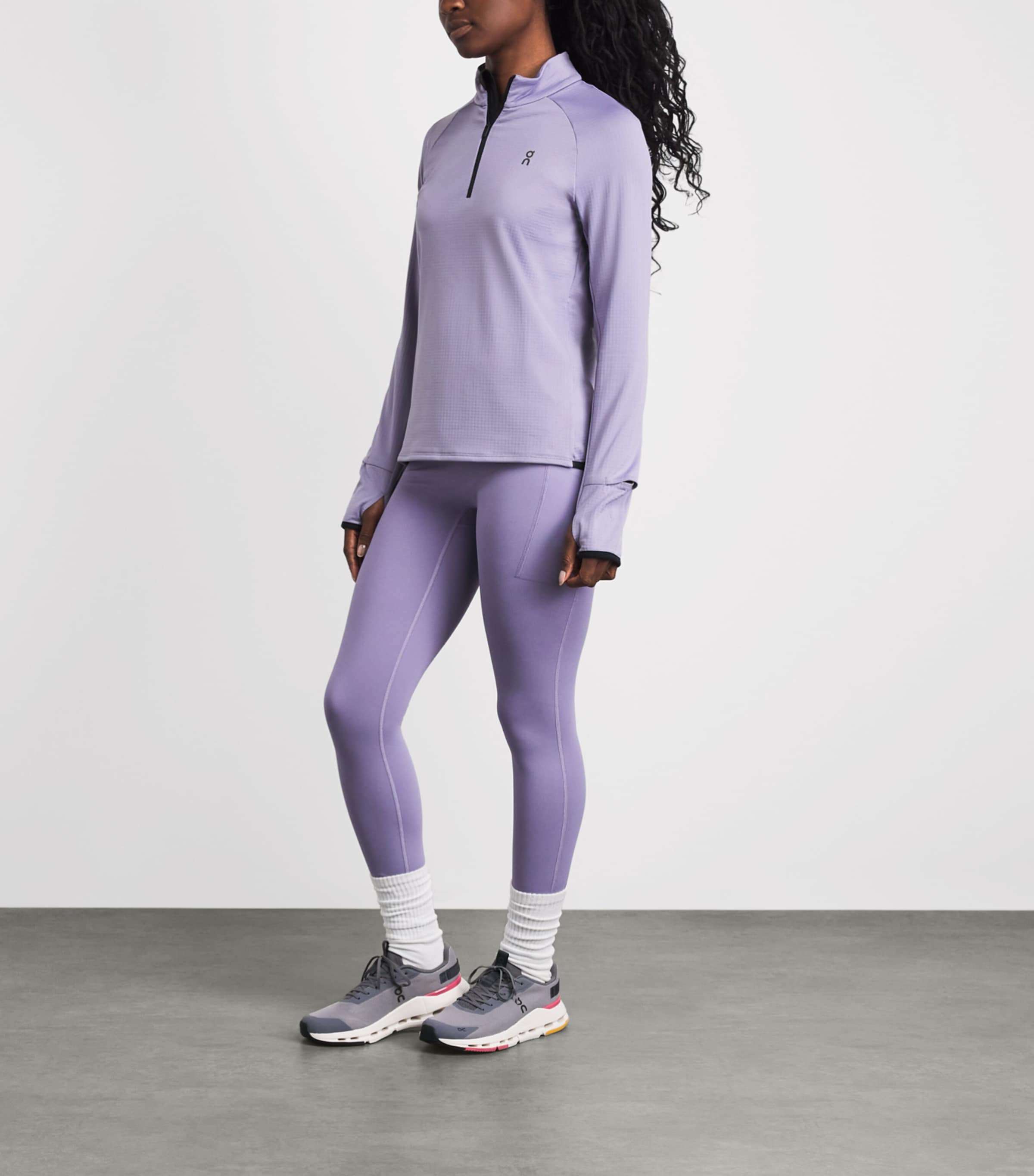 On Womens Climate Quarter-Zip Top Mallow Image 2