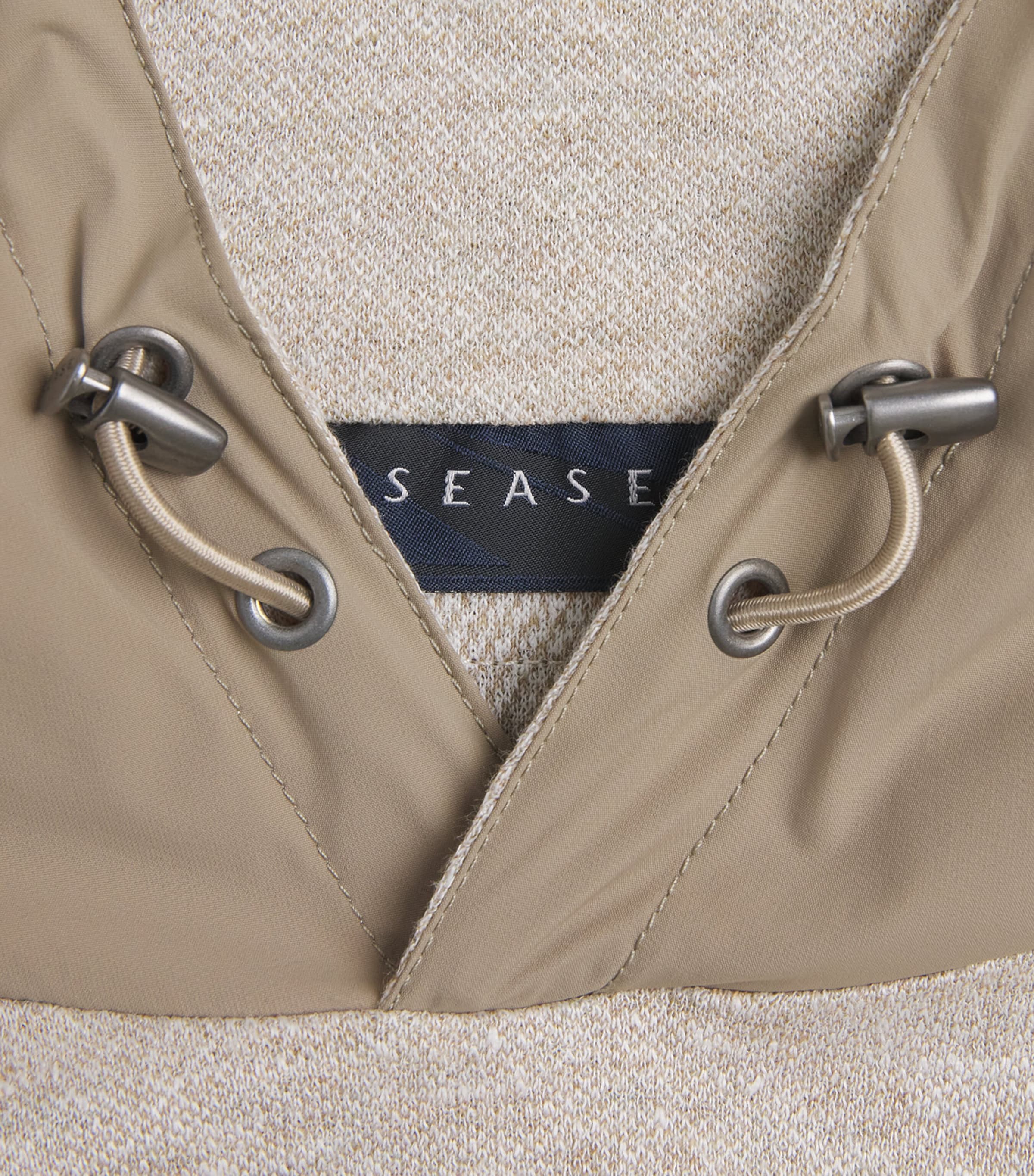 Wool-Cotton Raglan Hoodie X34 DRIFTWOOD Image 5