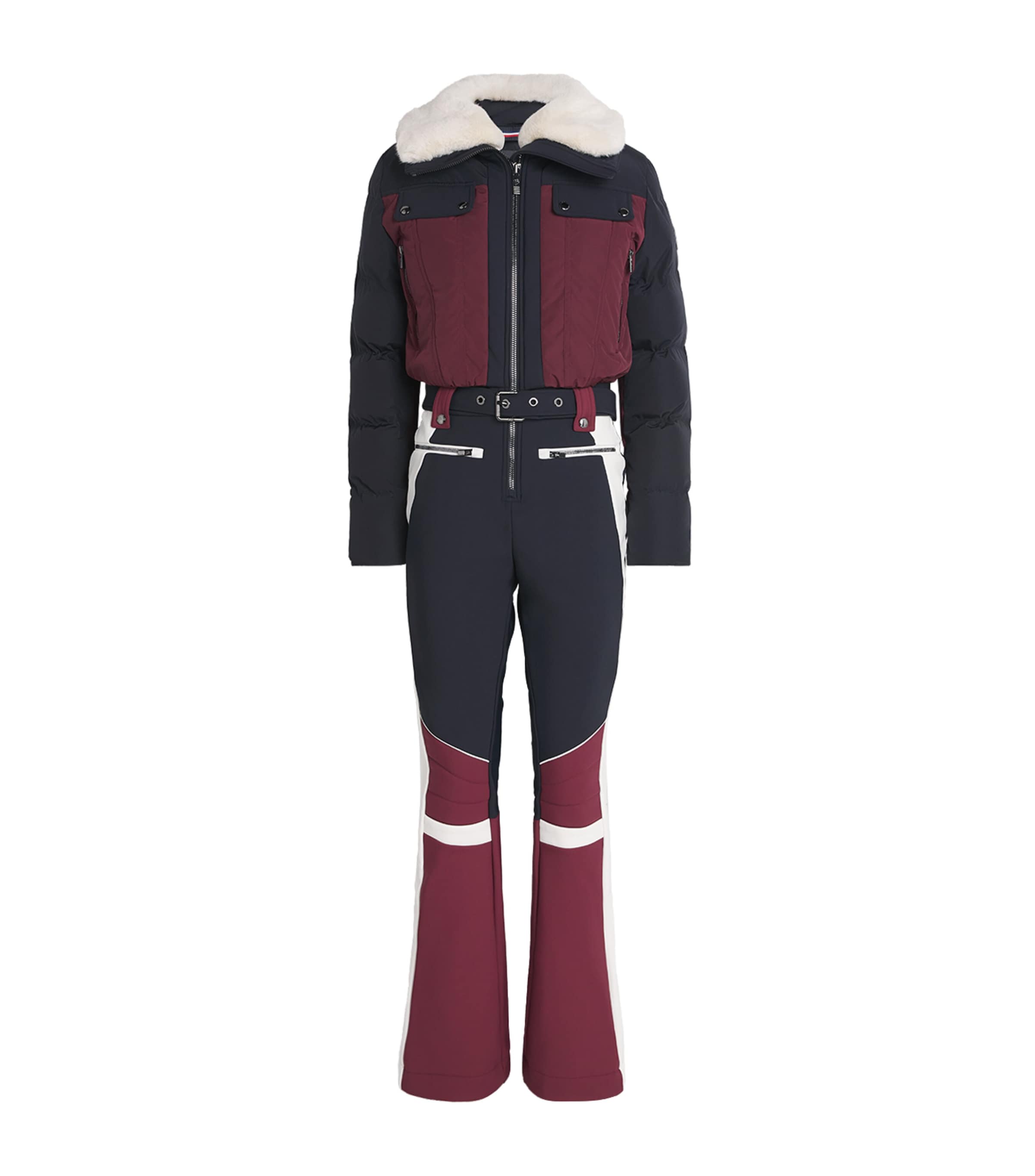 Water-Repellent Karei Ski Suit 2034ACJOU/MRIN/NEIGE Image 1