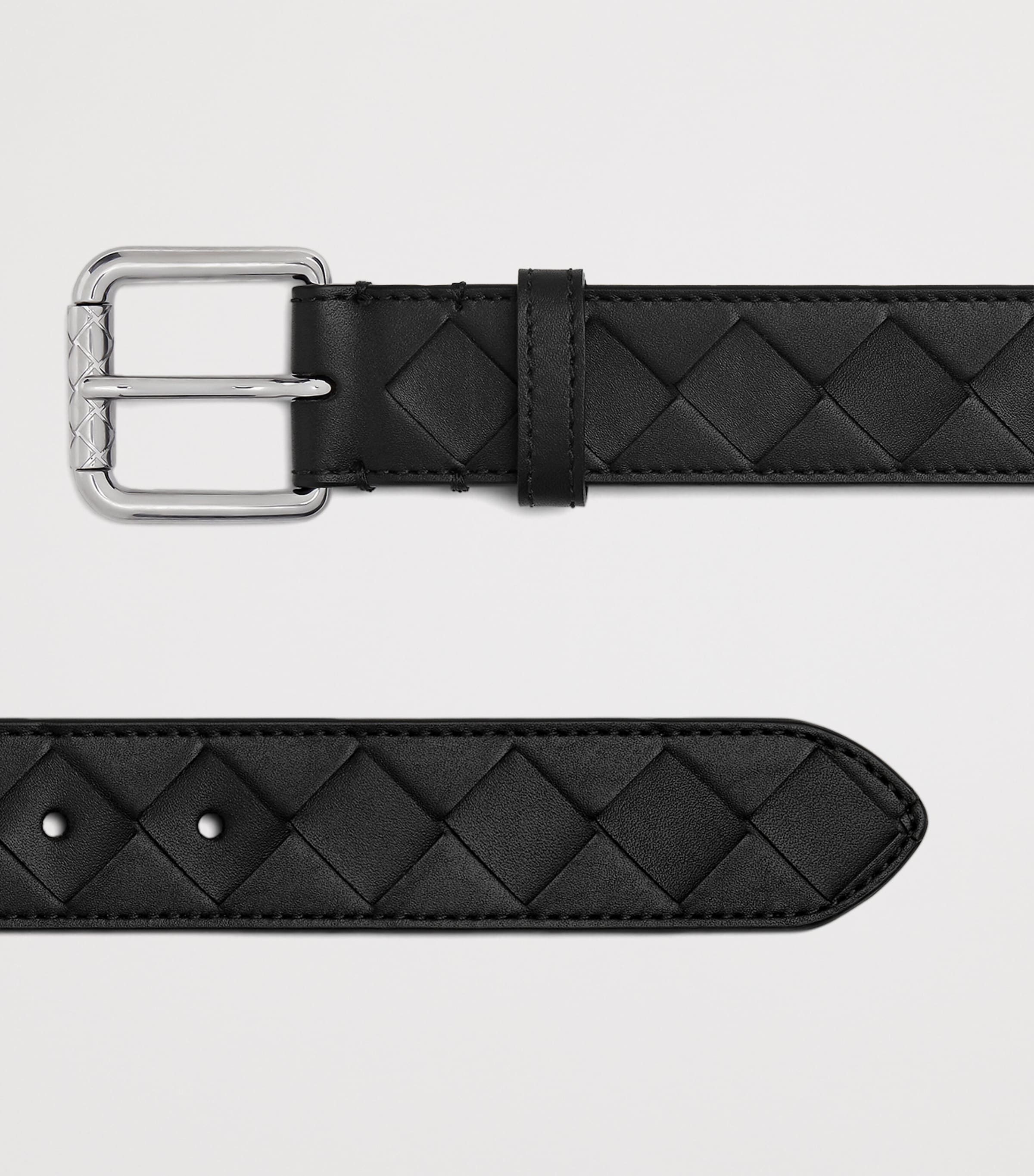 Intrecciato Leather Stamp Belt 8803 Image 4