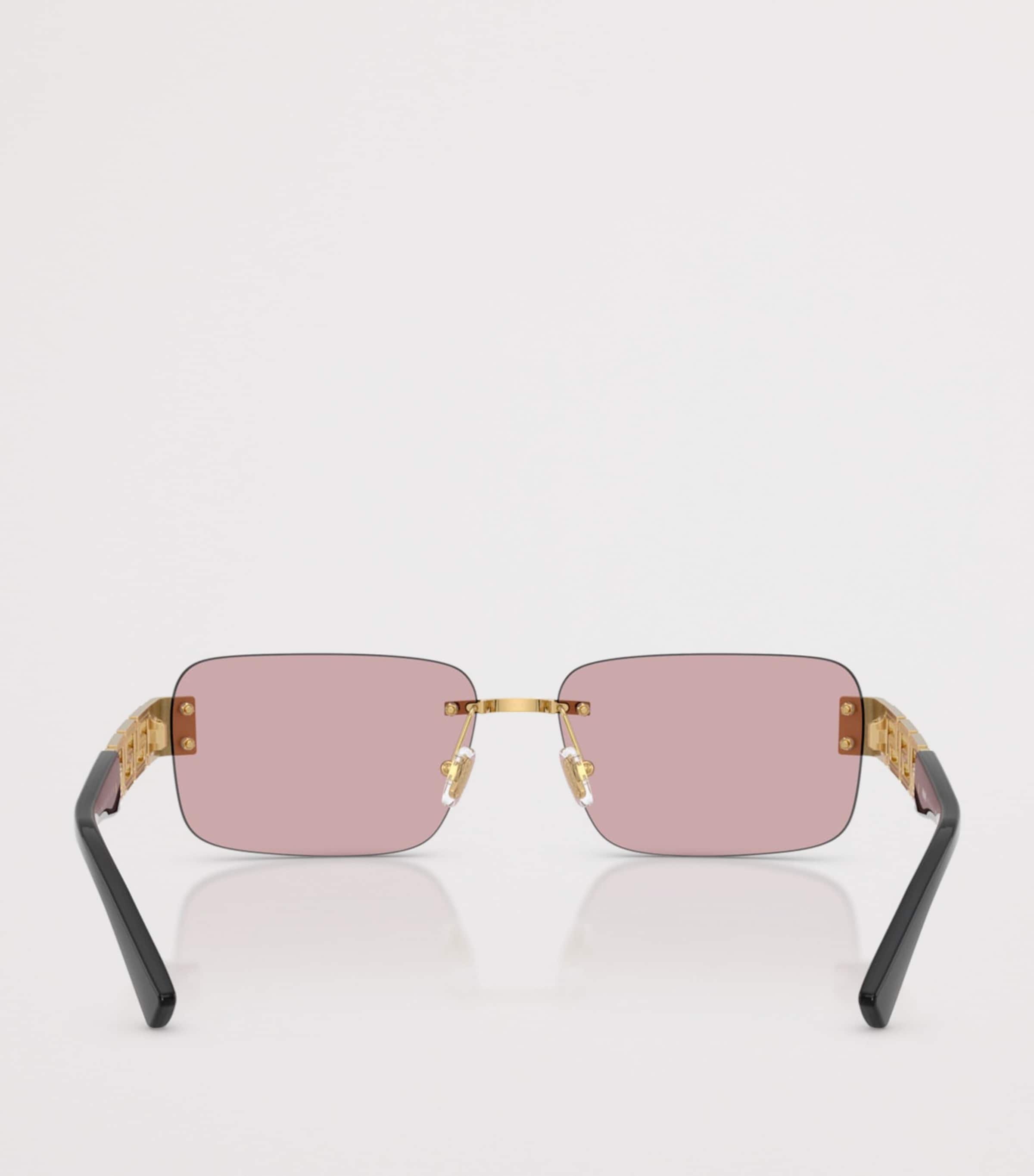 Metal Rectangular Sunglasses 10021T Image 4