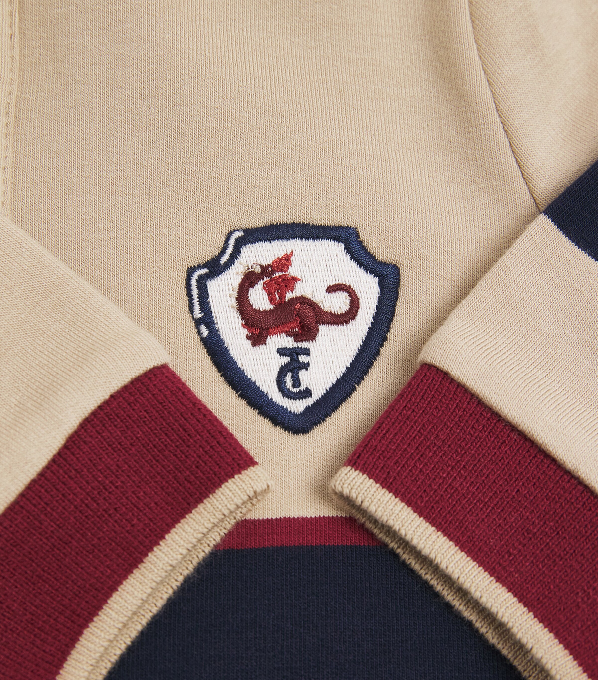Tartine et Chocolat Rugby Polo Sweater (5-12 Years) Sable Image 3