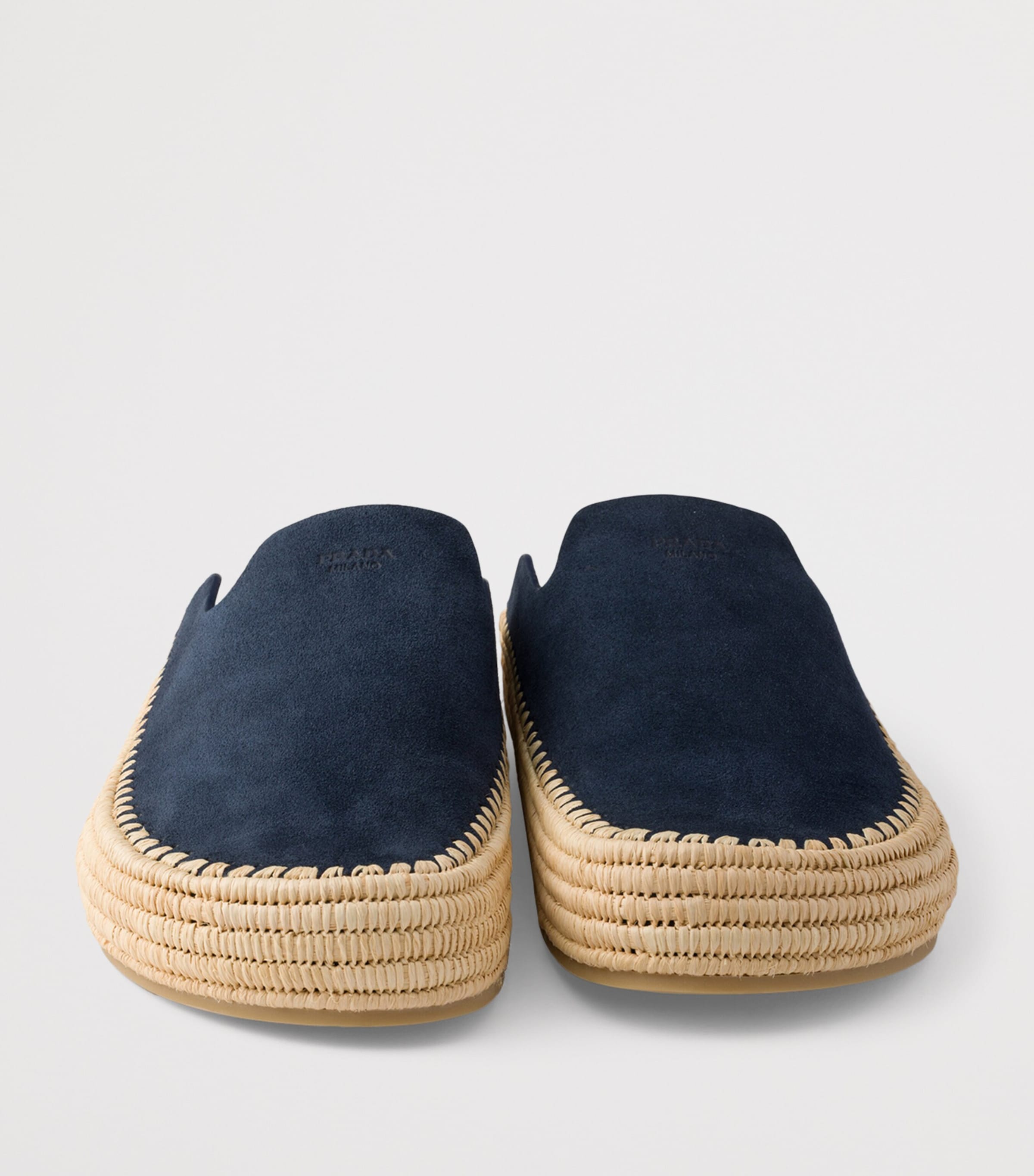 Prada Suede Espadrille Mules Image 6