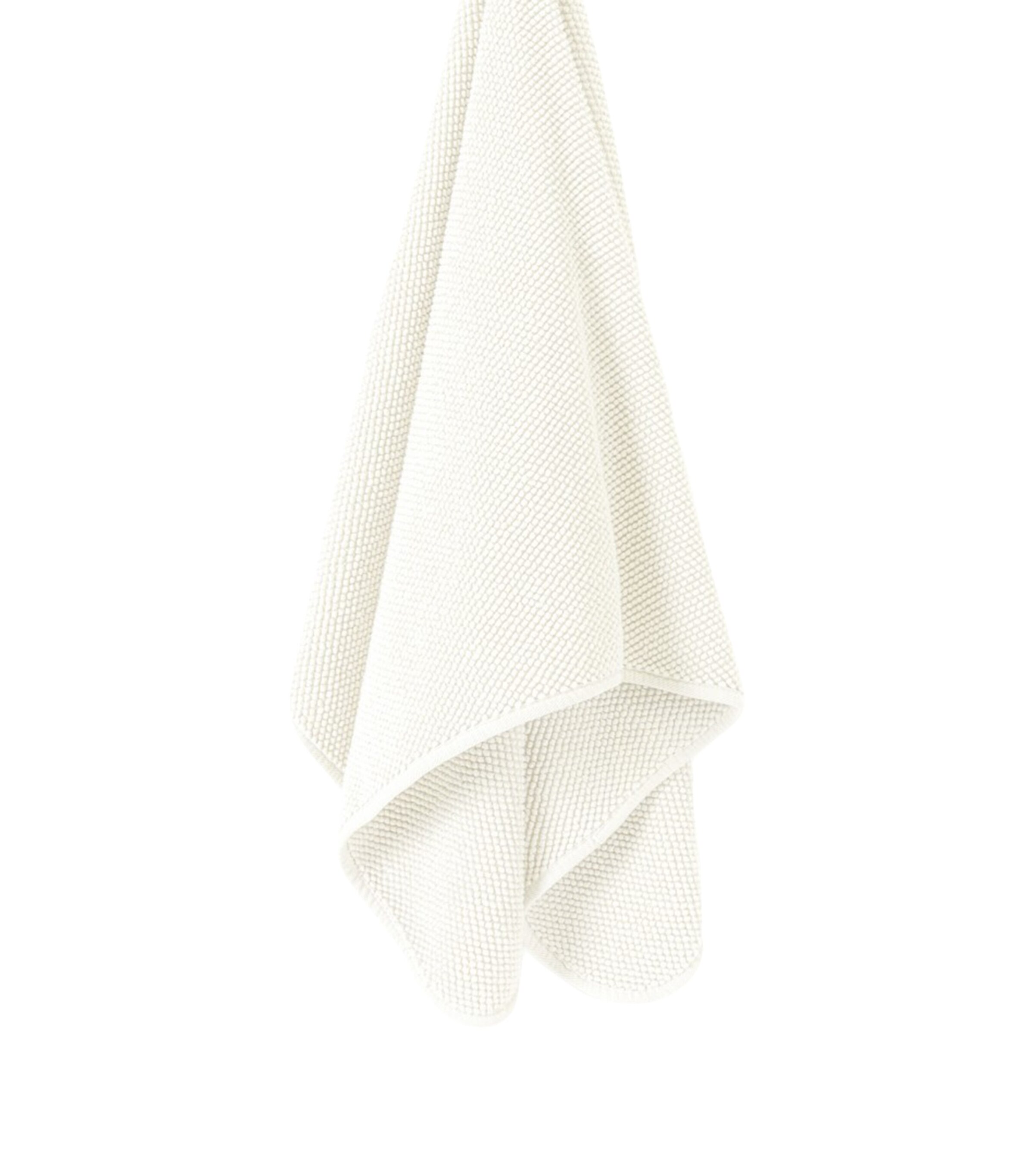 GRACCIOZA Cotton Pearls Bath Sheet (95cm x 150cm) Snow Image 2