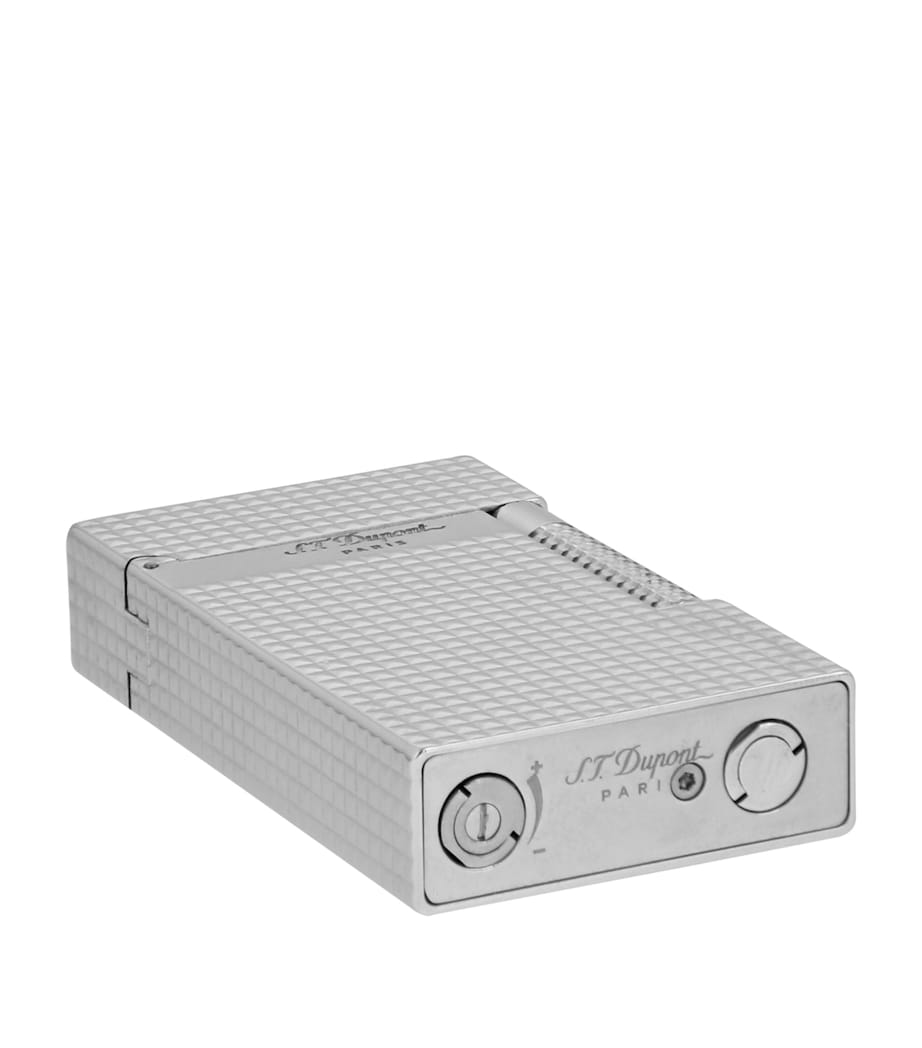 Palladium-Plated New Grand Dupont Lighter SILVER Image 5