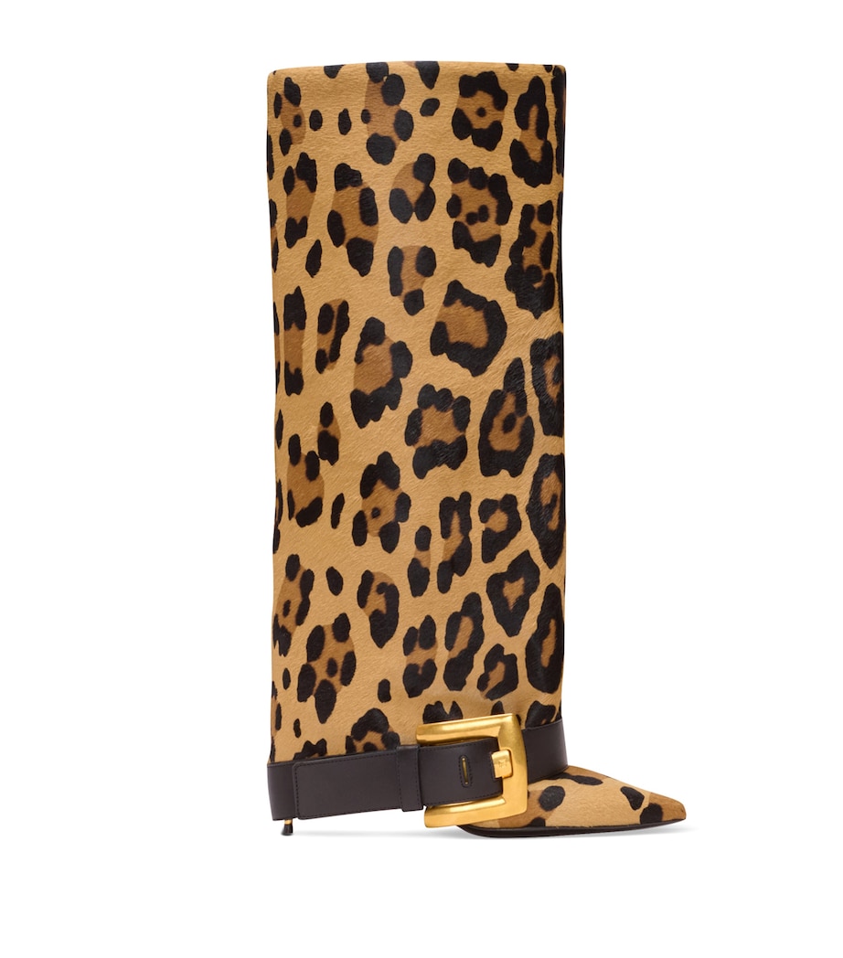 Leather Leopard Anthem Boots 95 WKS MULTI/ NOIR Image 1