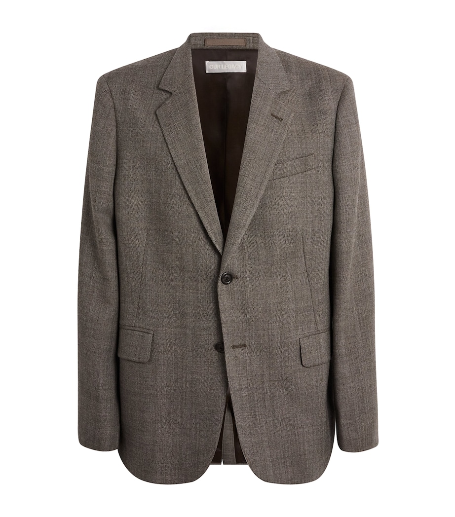 Wool Ceremony Blazer BROWN NATURAL Image 1