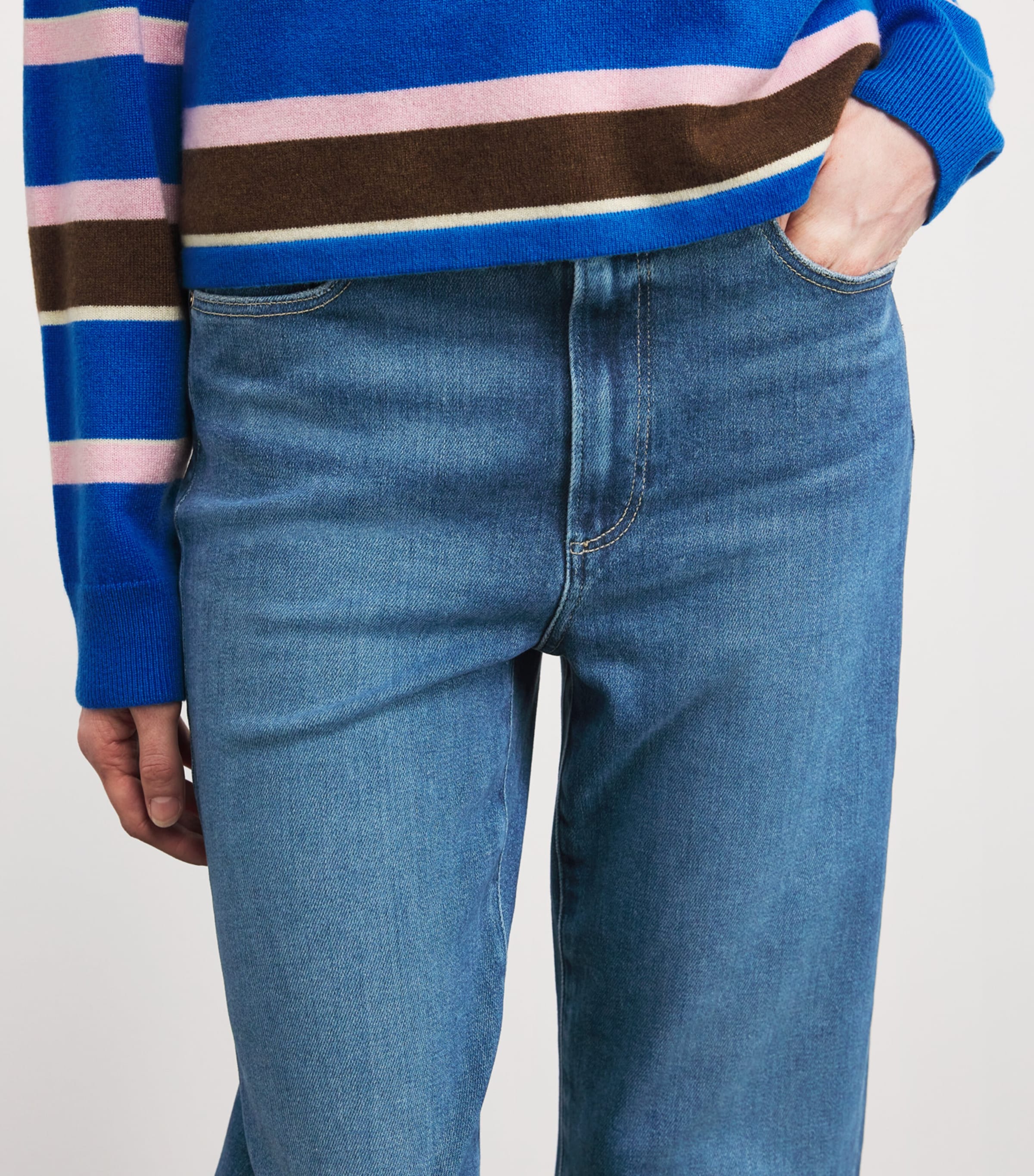 Stevie Straight Ankle Jeans AQUARIUS Image 6