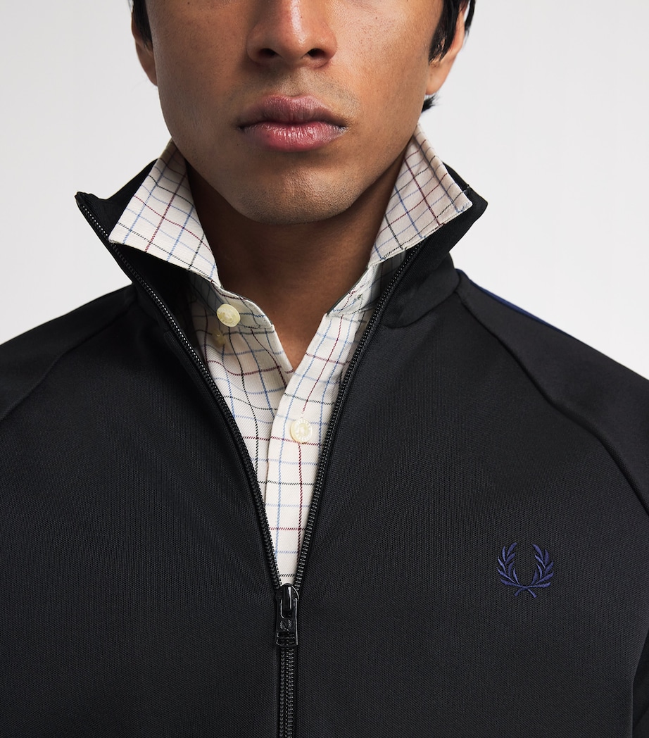 Contrast-Tape Track Jacket 102 BLACK Image 6