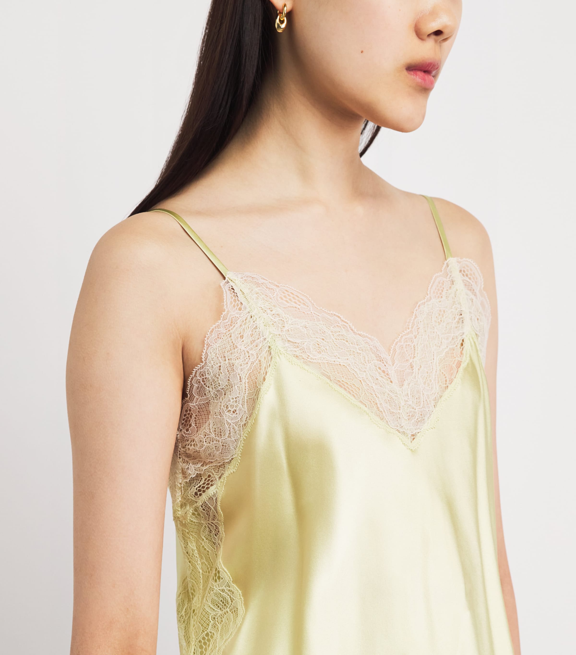 Veronica Beard Womens Silk-Blend Johanan Camisole Top Pistachio Image 3