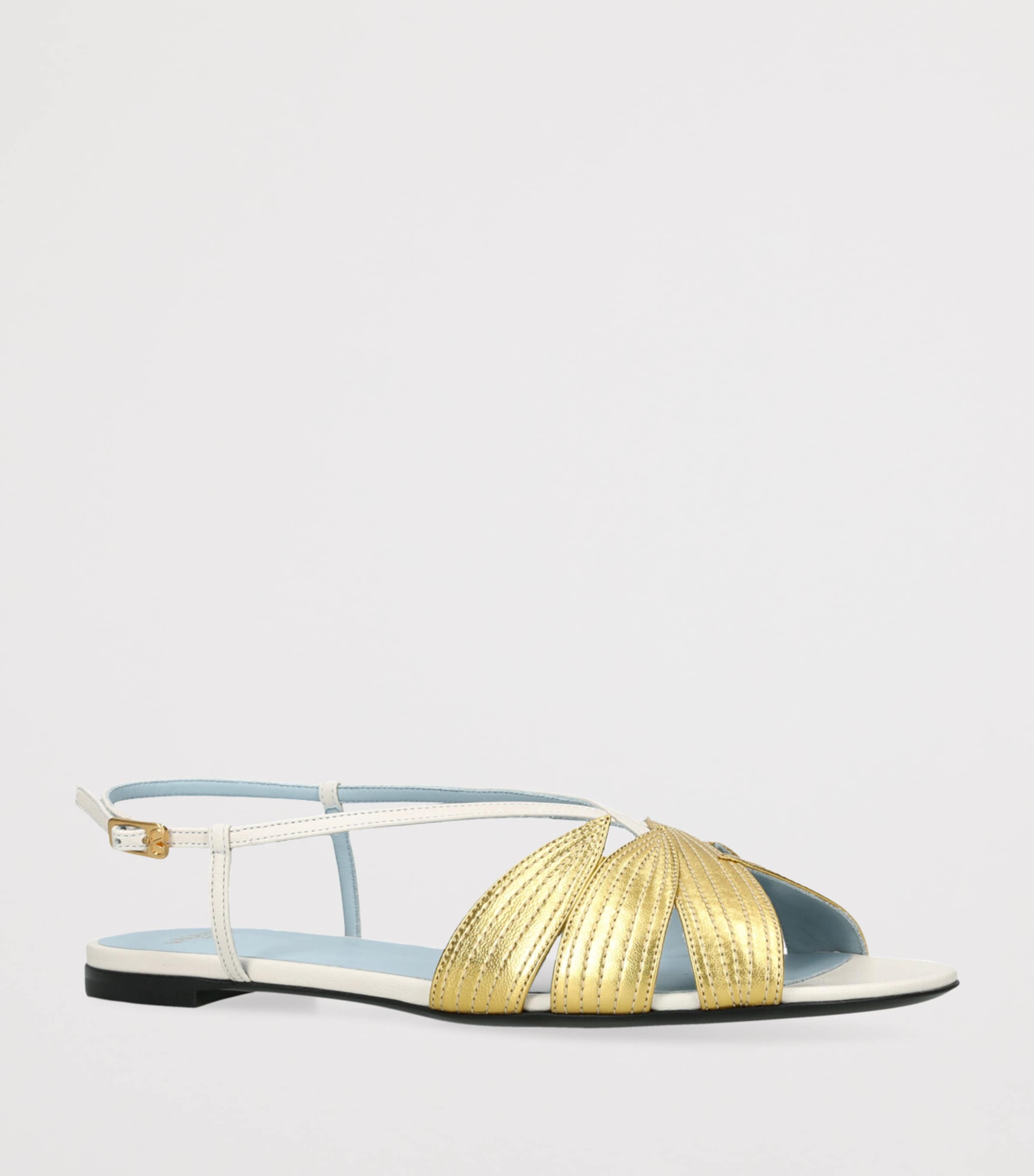 サンダル・ミュール VALENTINO Ivory leather Foliefoliage sandals Valentino Garavani - Light Ivory Leather Sandal, 60mm
