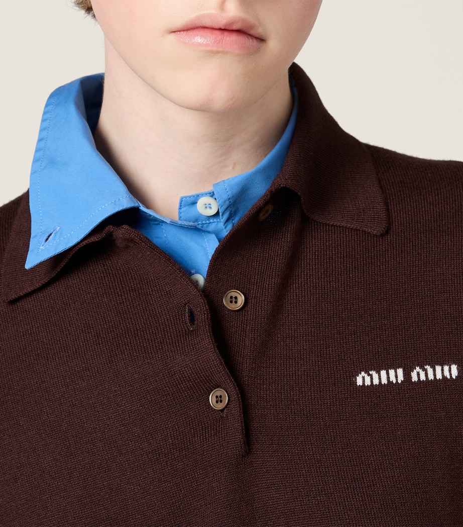 Wool Polo Sweater F0324 Image 5