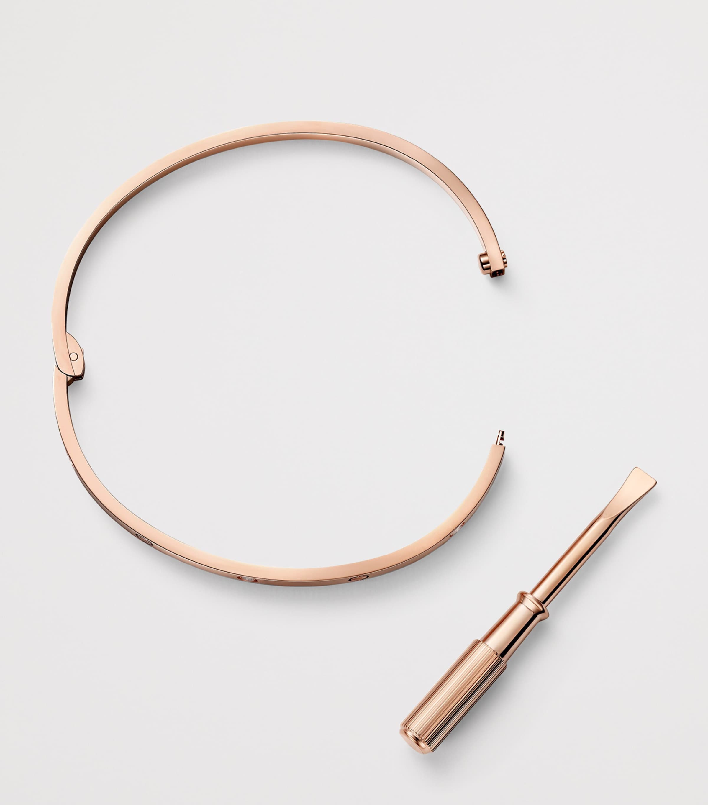 Cartier Small Rose Gold and Diamond LOVE Bracelet Rose Gold Image 7