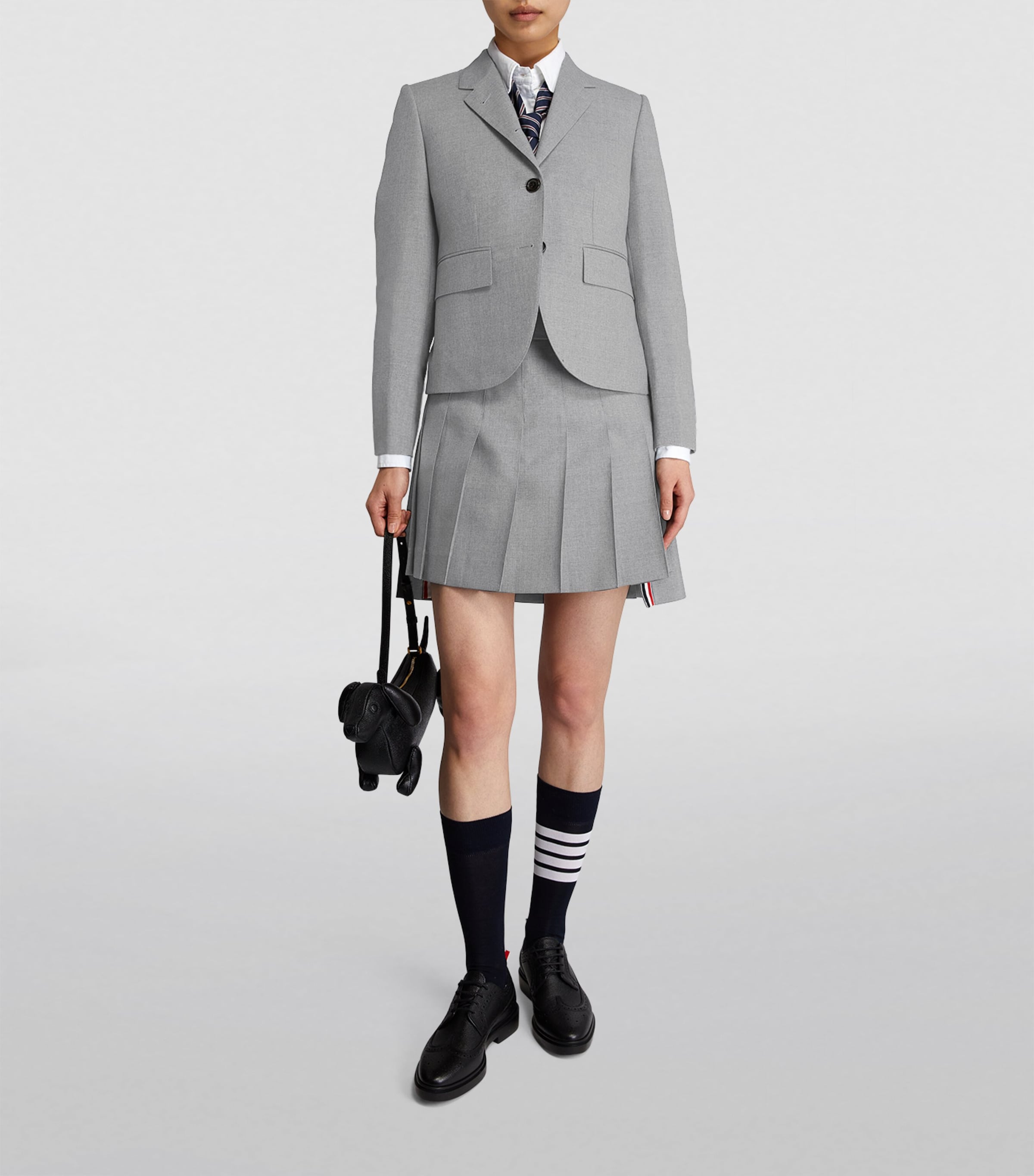 ミニスカート THOM BROWNE PLEATED WOOL MINISKIRT THOM BROWNE Pleated wool mini skirt | NET-A-PORTER