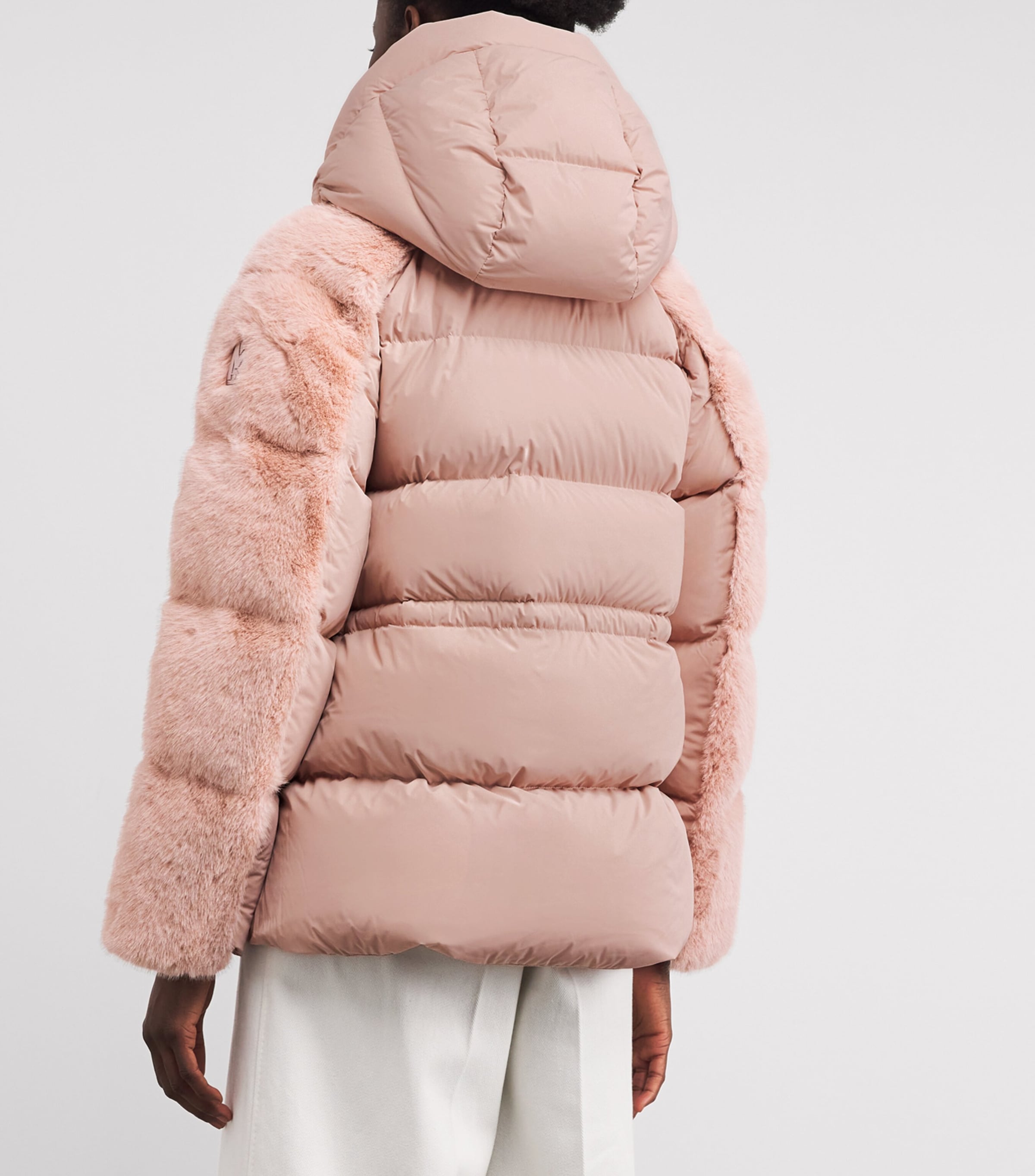 Faux Fur-Trim Cassidy Coat C0681 SEPIA ROSE Image 4