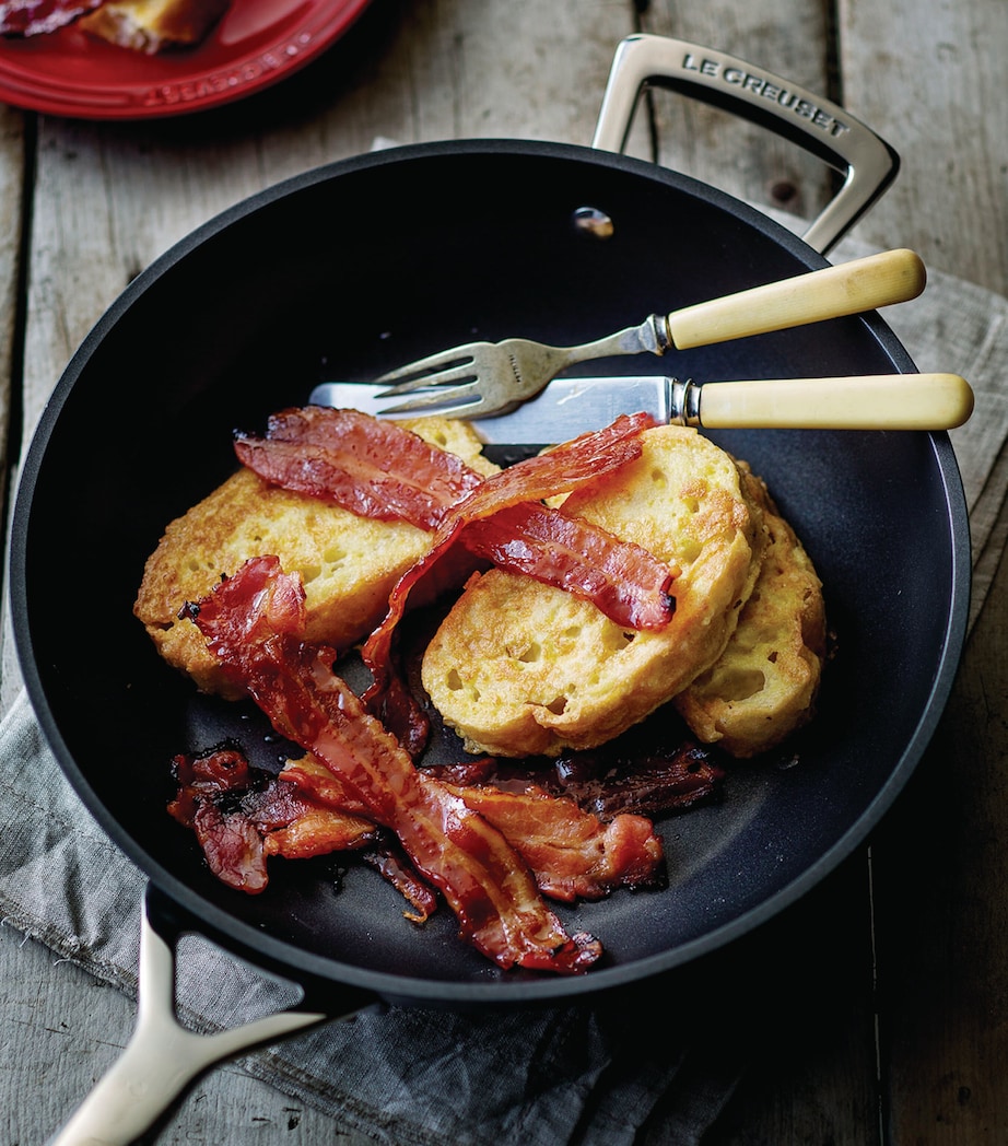 Toughened Non-Stick Deep Frying Pan (28cm) BLACK Image 4