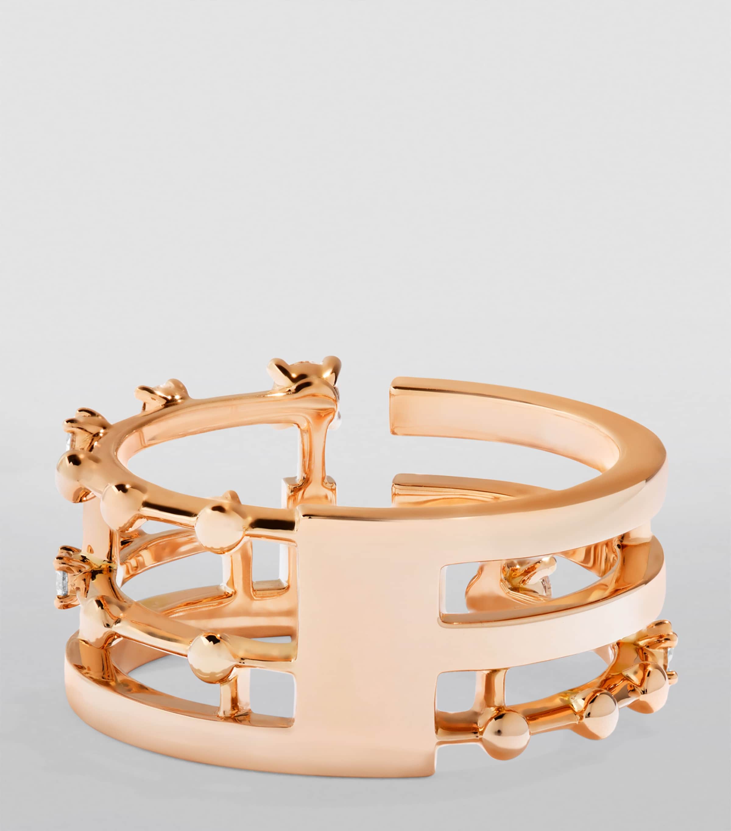 Rose Gold and Diamond Avenues Ring ROSE GOLD Image 2