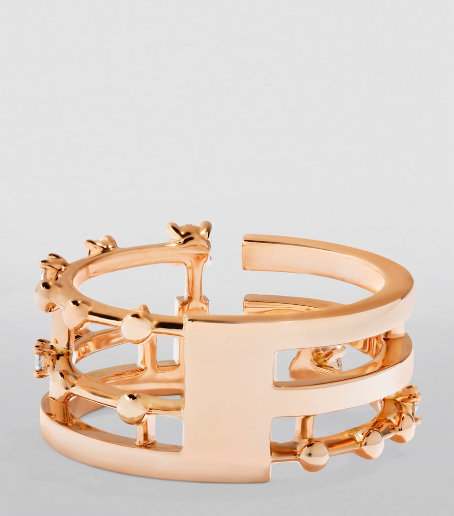 Rose Gold and Diamond Avenues Ring ROSE GOLD Image 2