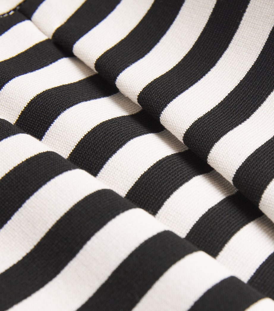 Jersey Stripe Shorts WHITE BLACK Image 5