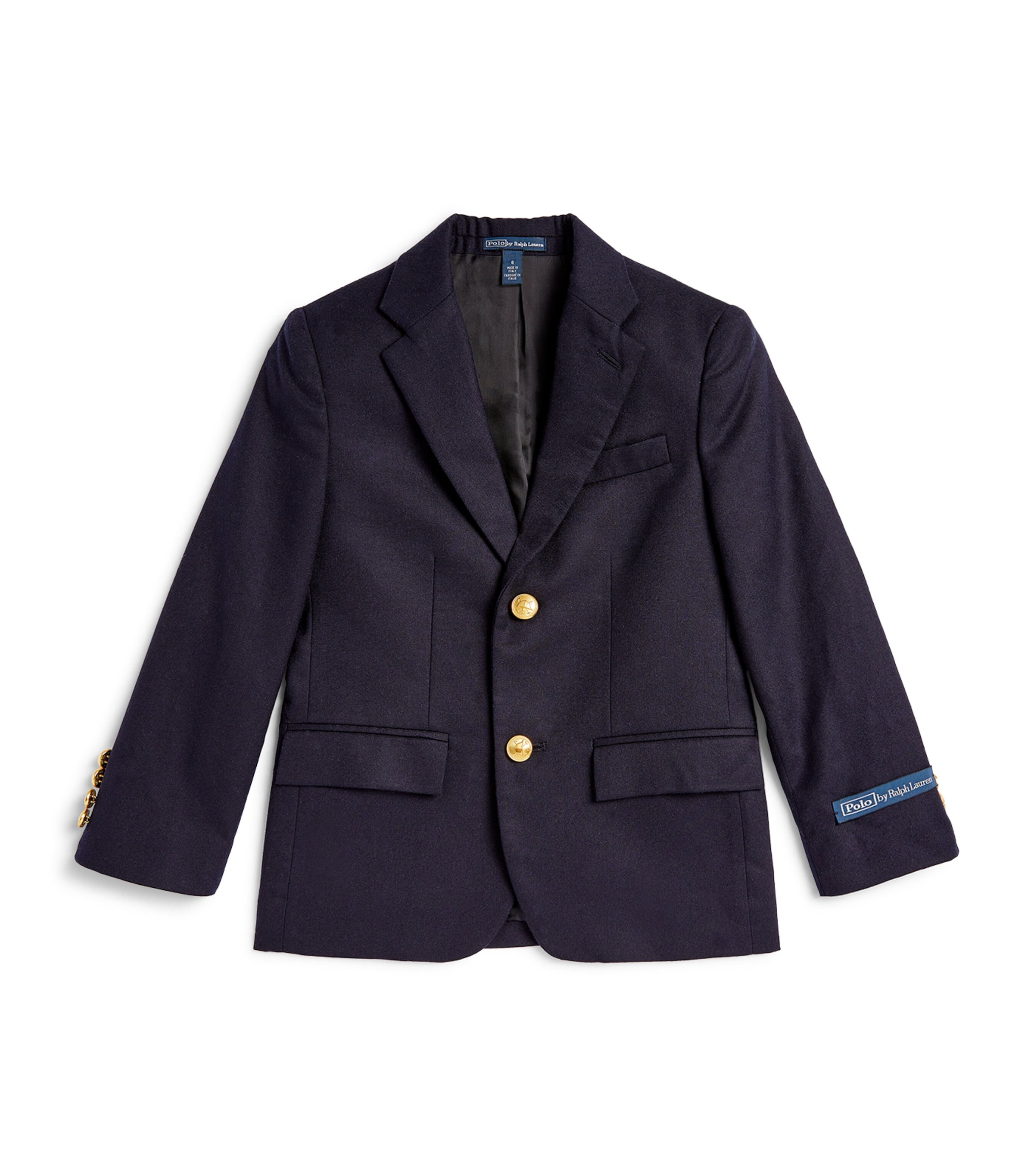 Shop Ralph Lauren Wool Single-breasted Jacket In Navy