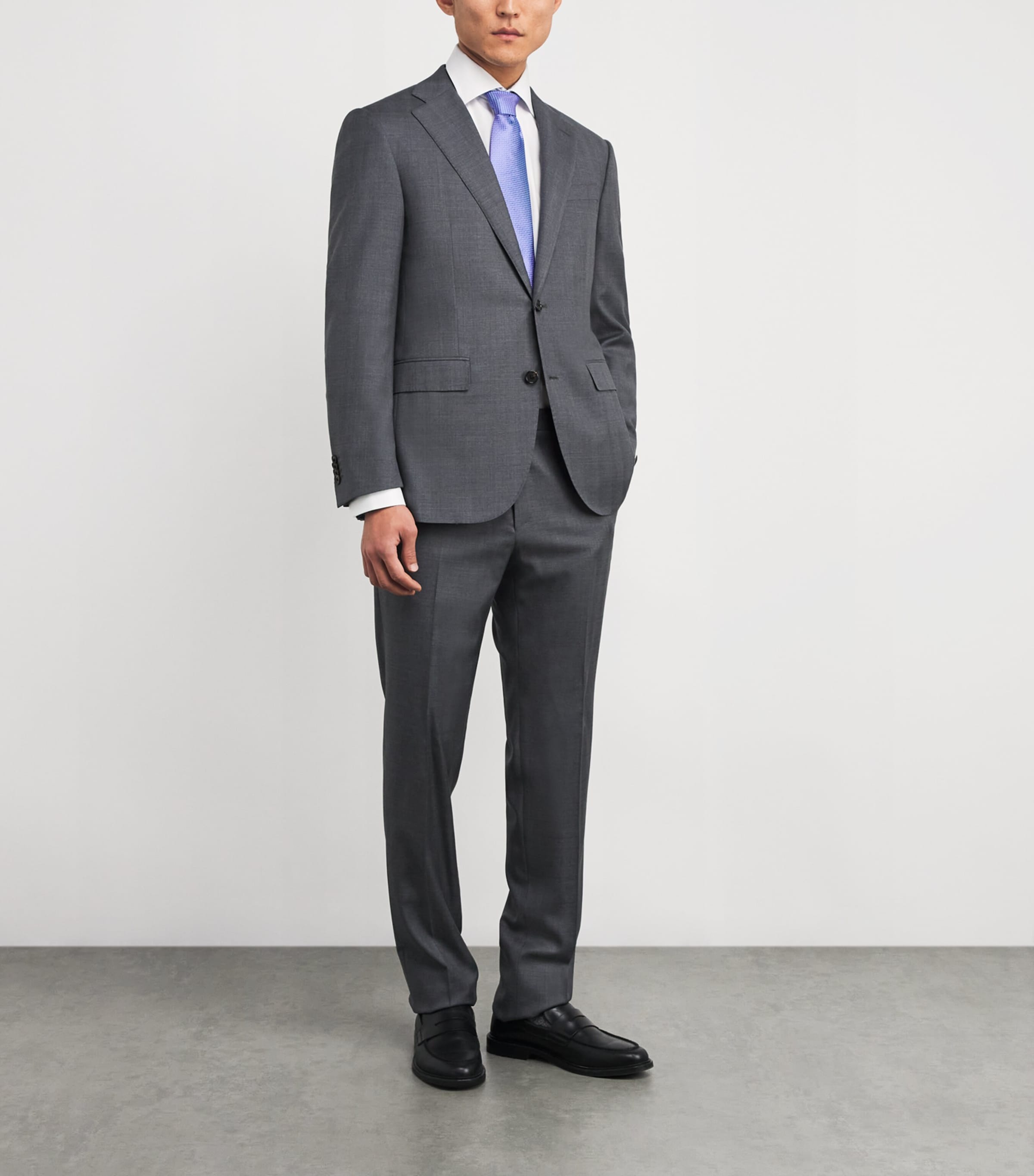 Cotton Twill Contemporary Fit Shirt 0WHITE Image 2