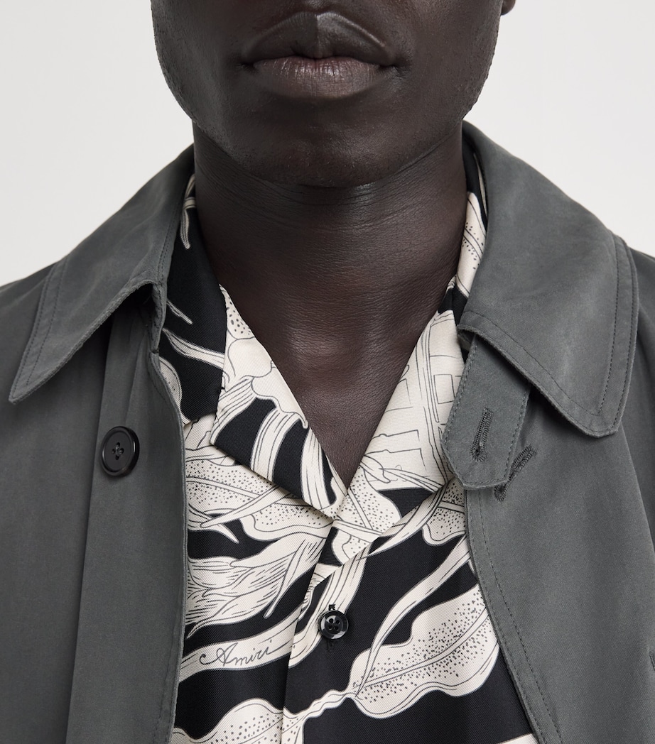 Silk Bowling Shirt BLACK Image 6