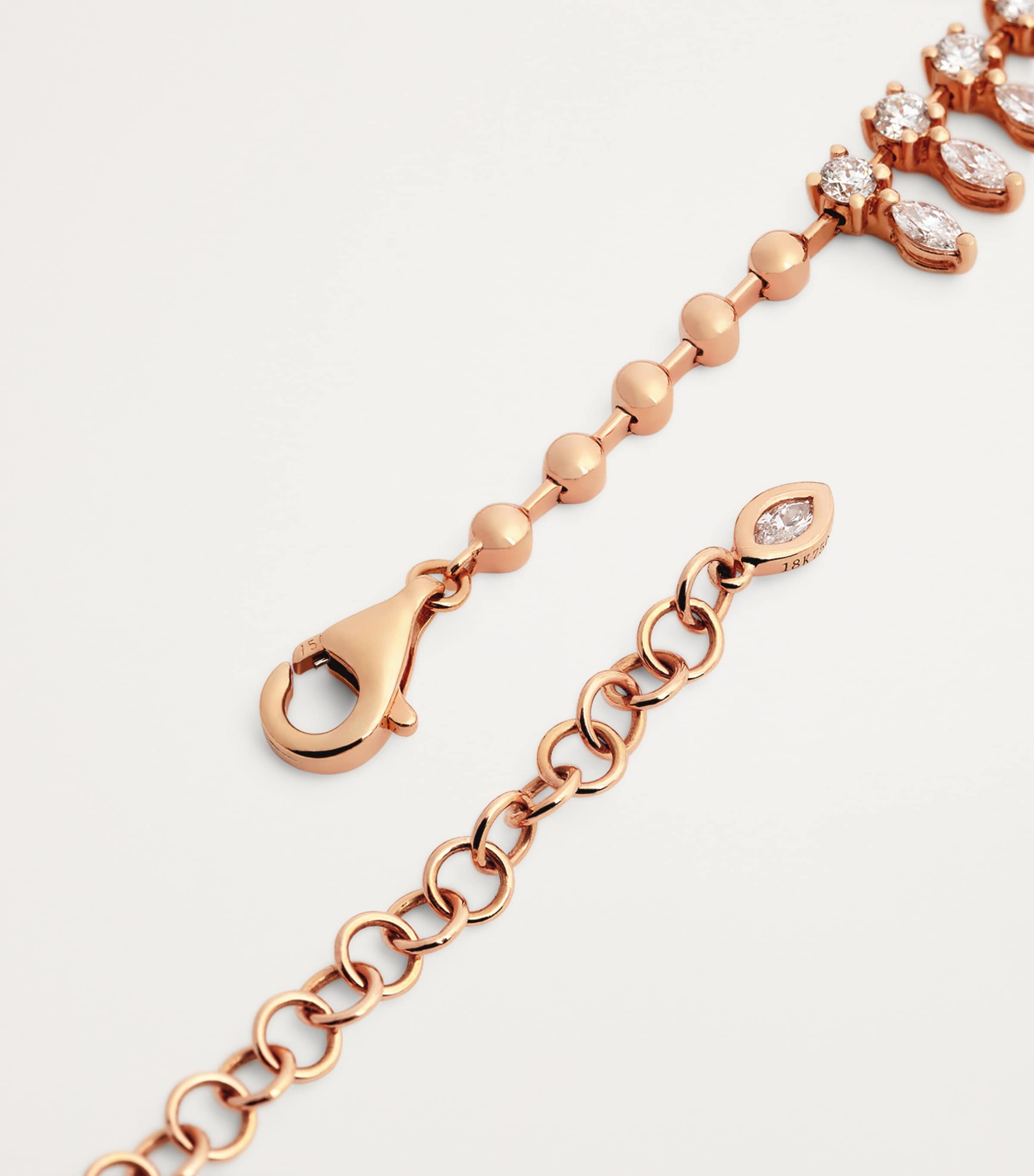 Rose Gold and Marquise Diamond Choker ROSE GOLD Image 5