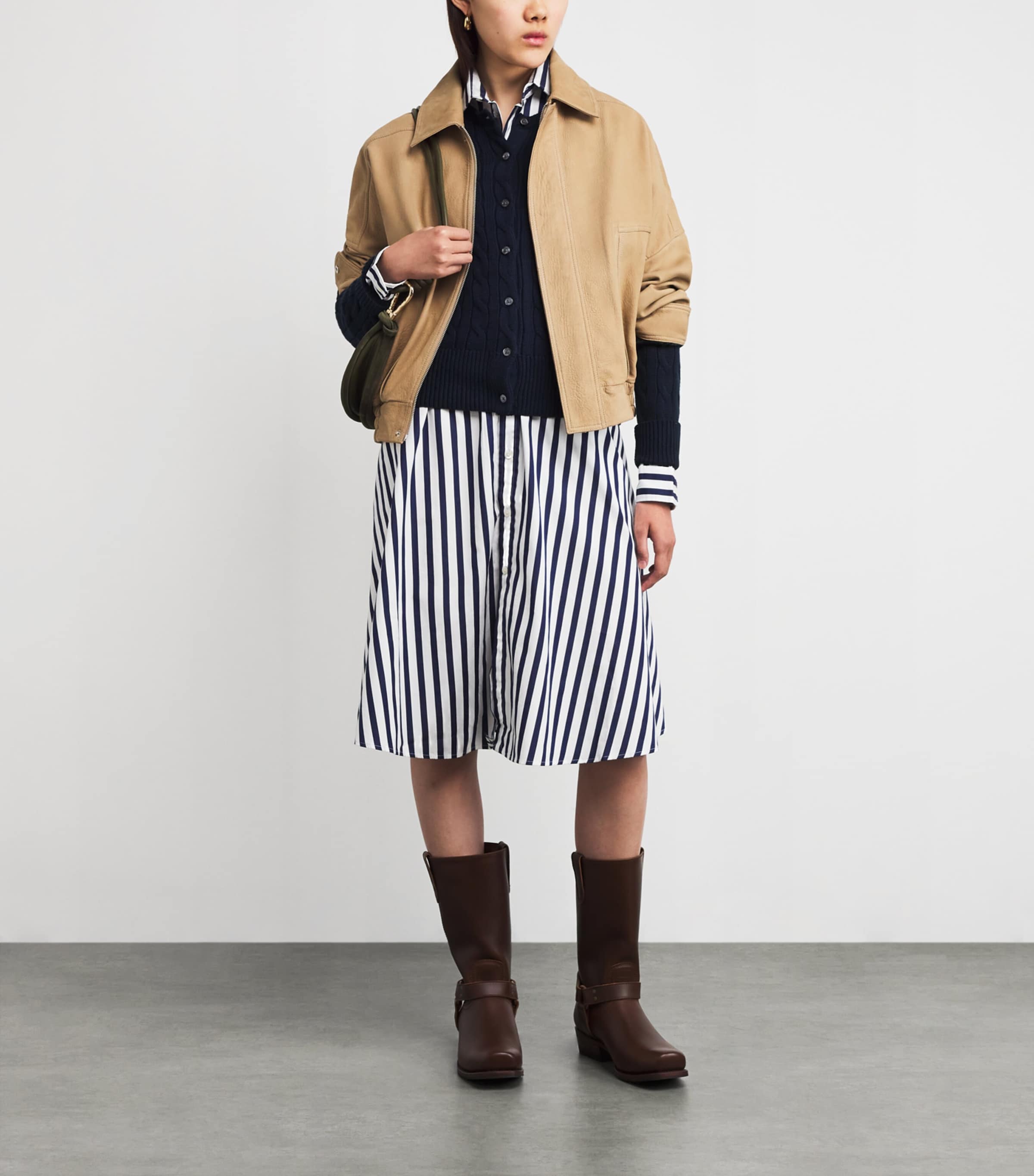 Cotton Cable-Knit Cardigan HUNTER NAVY Image 2